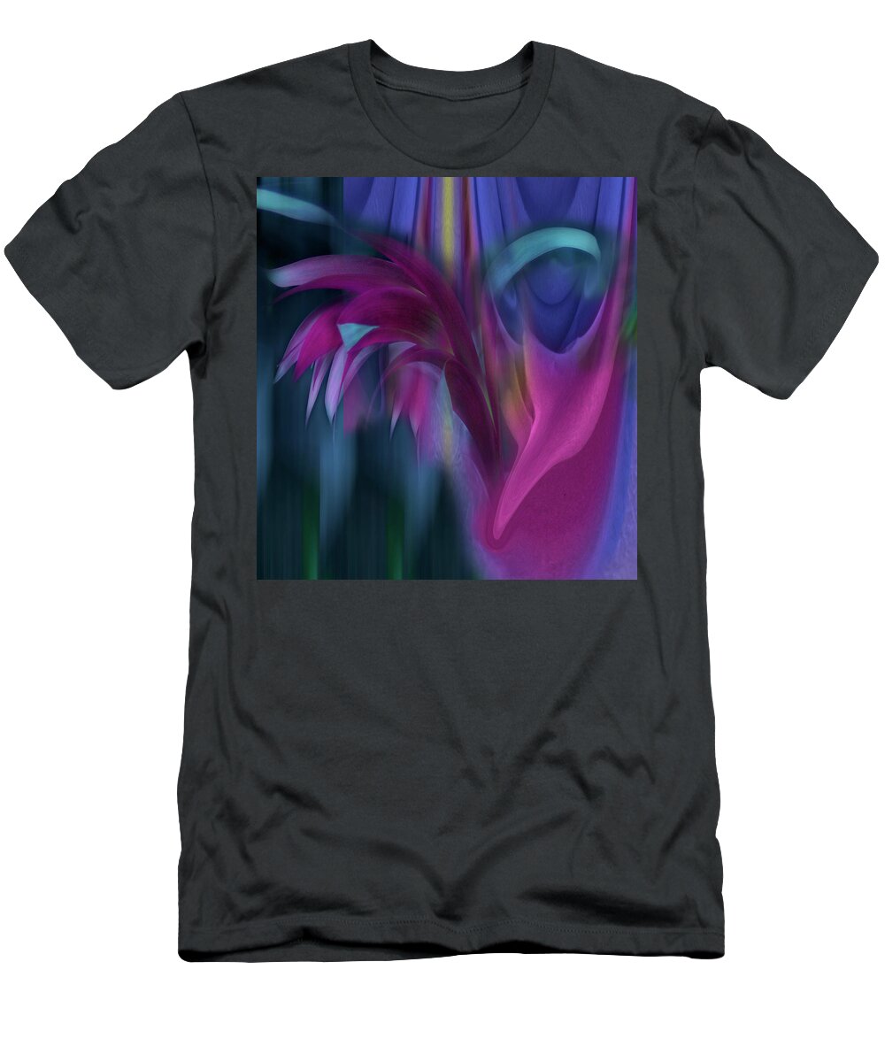 Abstract T-Shirt featuring the photograph Dowsing for Color by Wayne King