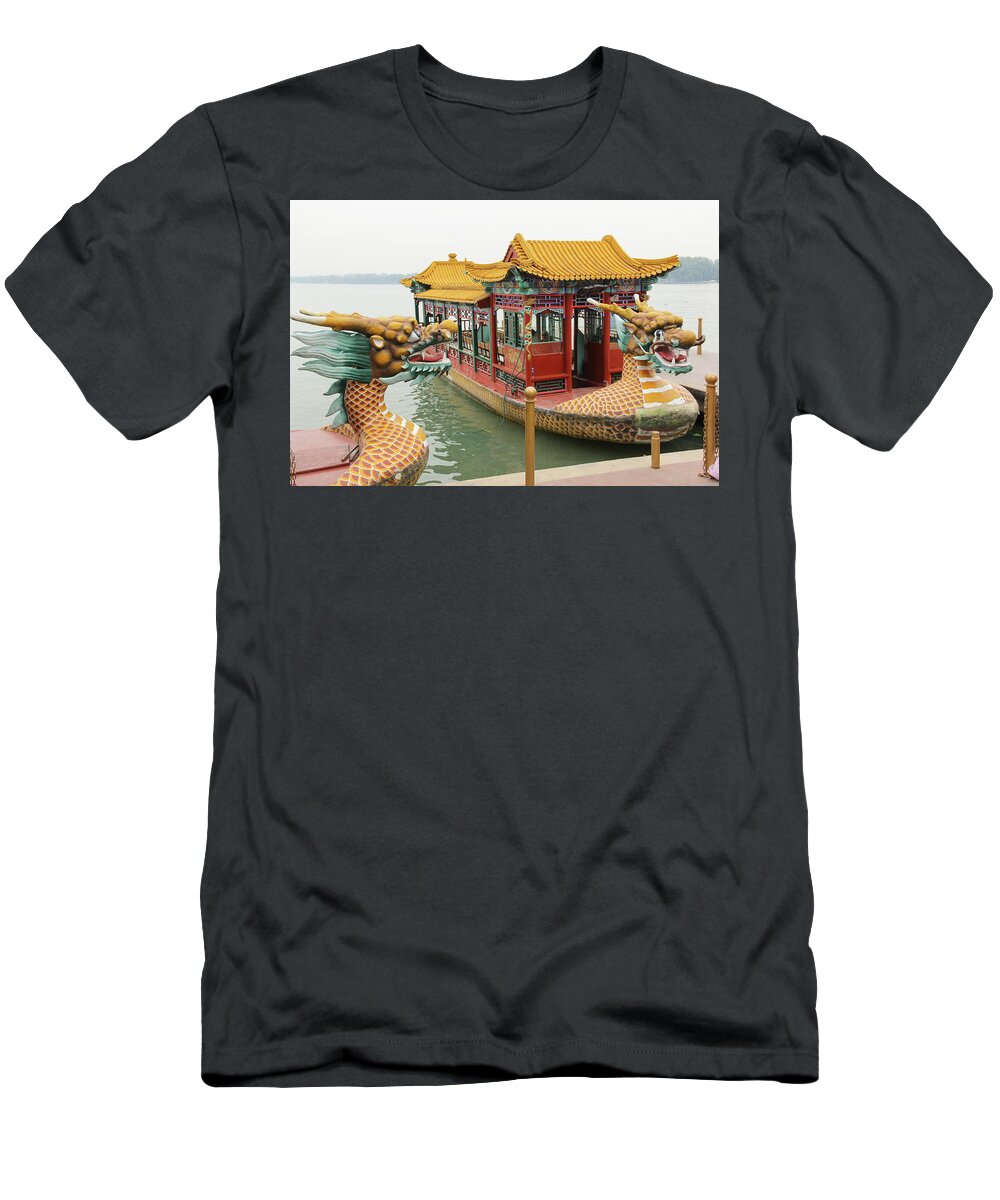Dragon T-Shirt featuring the photograph Dragon Boat by Josu Ozkaritz