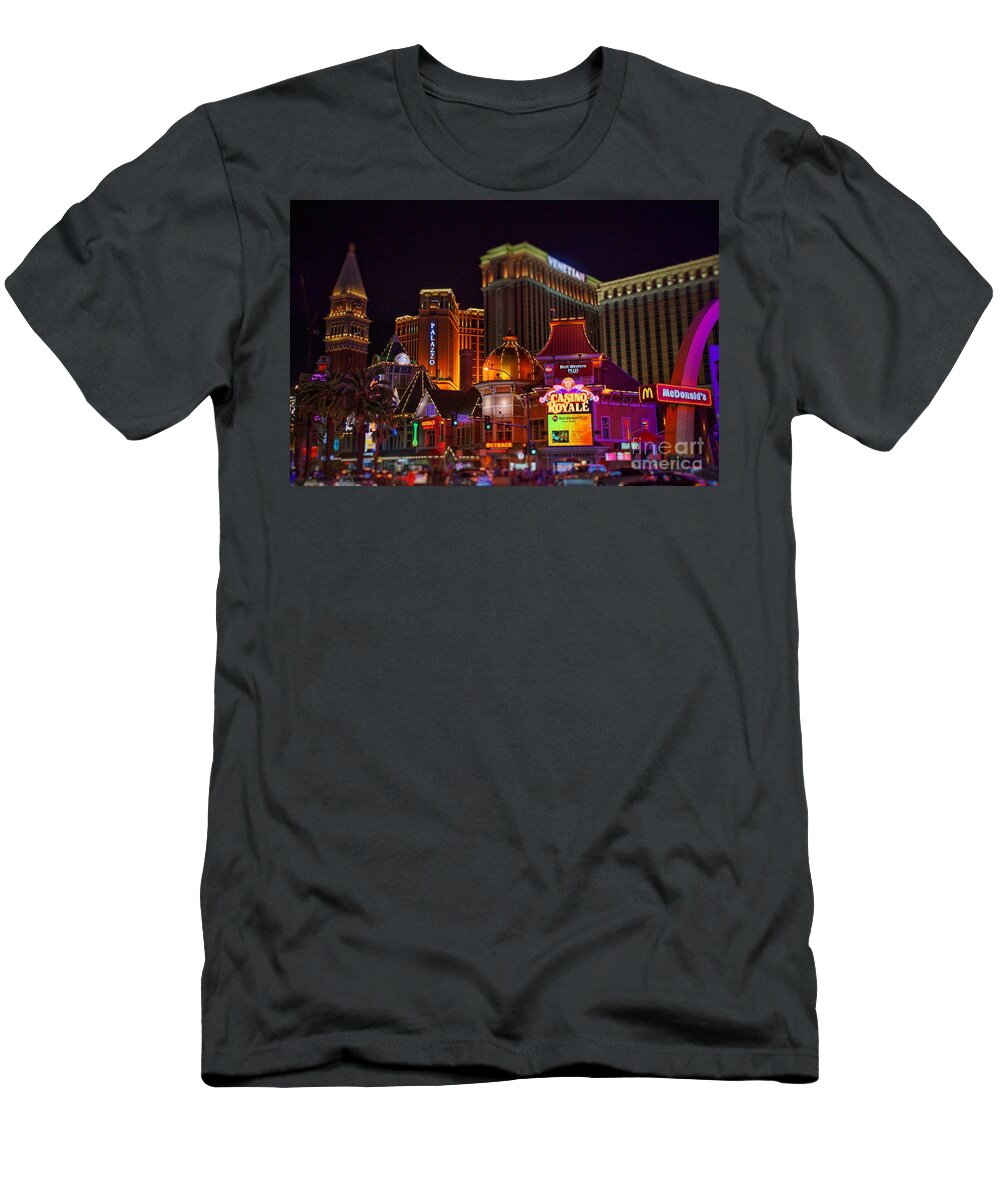  T-Shirt featuring the photograph Dreamscapes in Vegas by Rodney Lee Williams