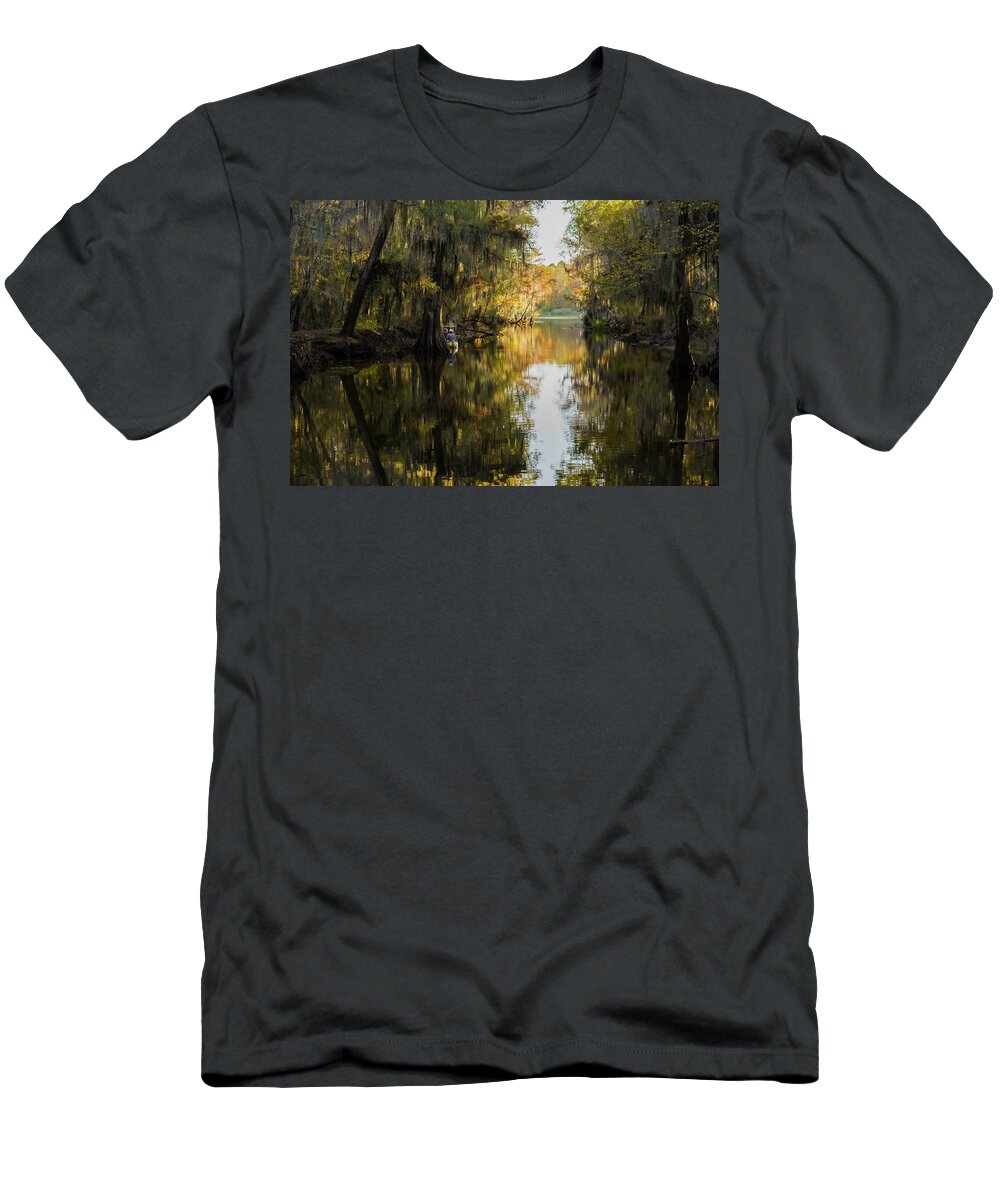 Lake T-Shirt featuring the photograph Dreamy Canal by Iris Greenwell
