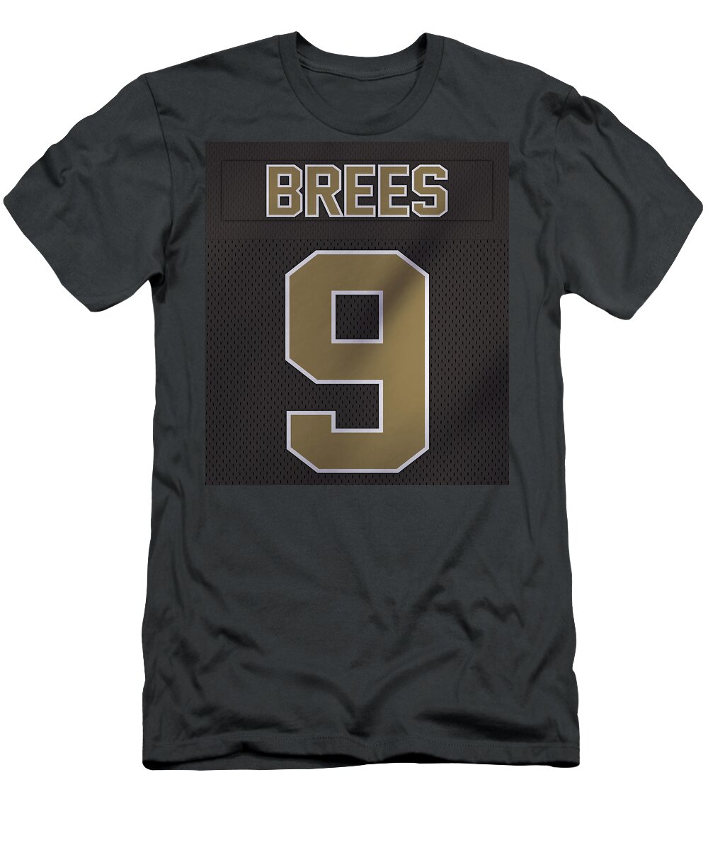 Nebu distrito Creo que Drew Brees New Orleans Saints Jersey Art T-Shirt by Joe Hamilton - Pixels