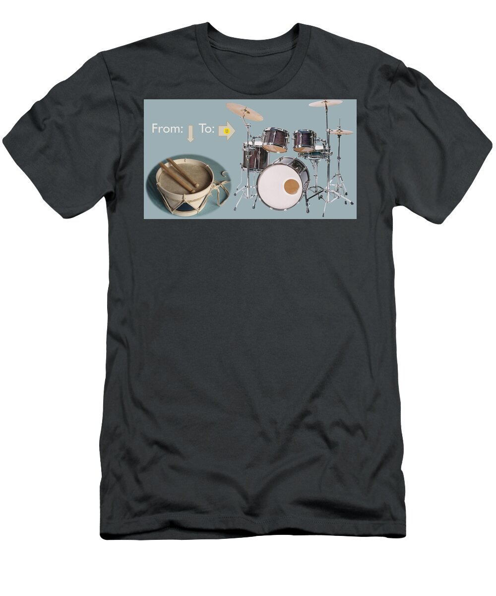 Drums T-Shirt featuring the photograph Drums From This To This by Nancy Ayanna Wyatt