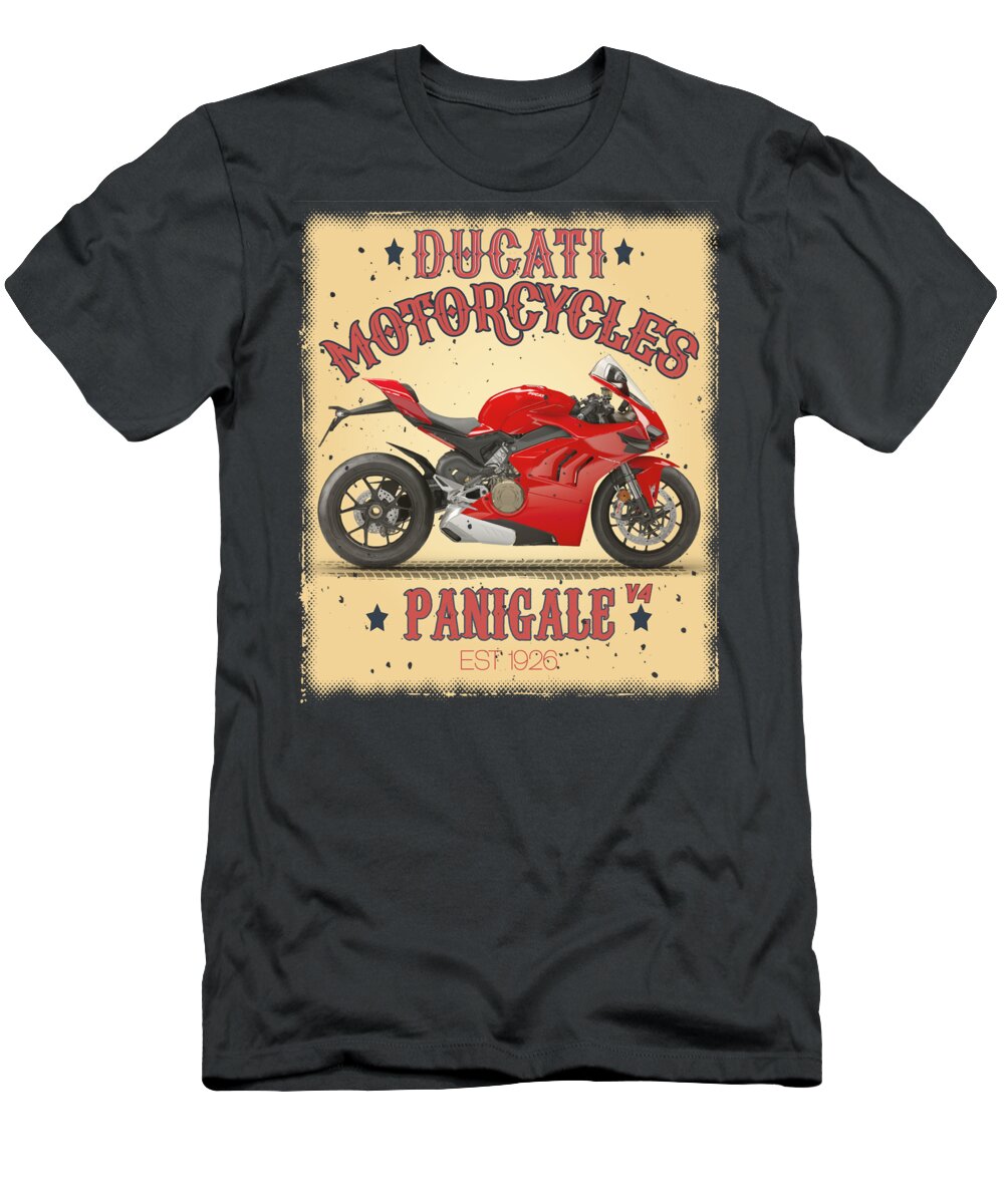 Ducati Panigale V4S Graphic Short Sleeve T-Shirt 
