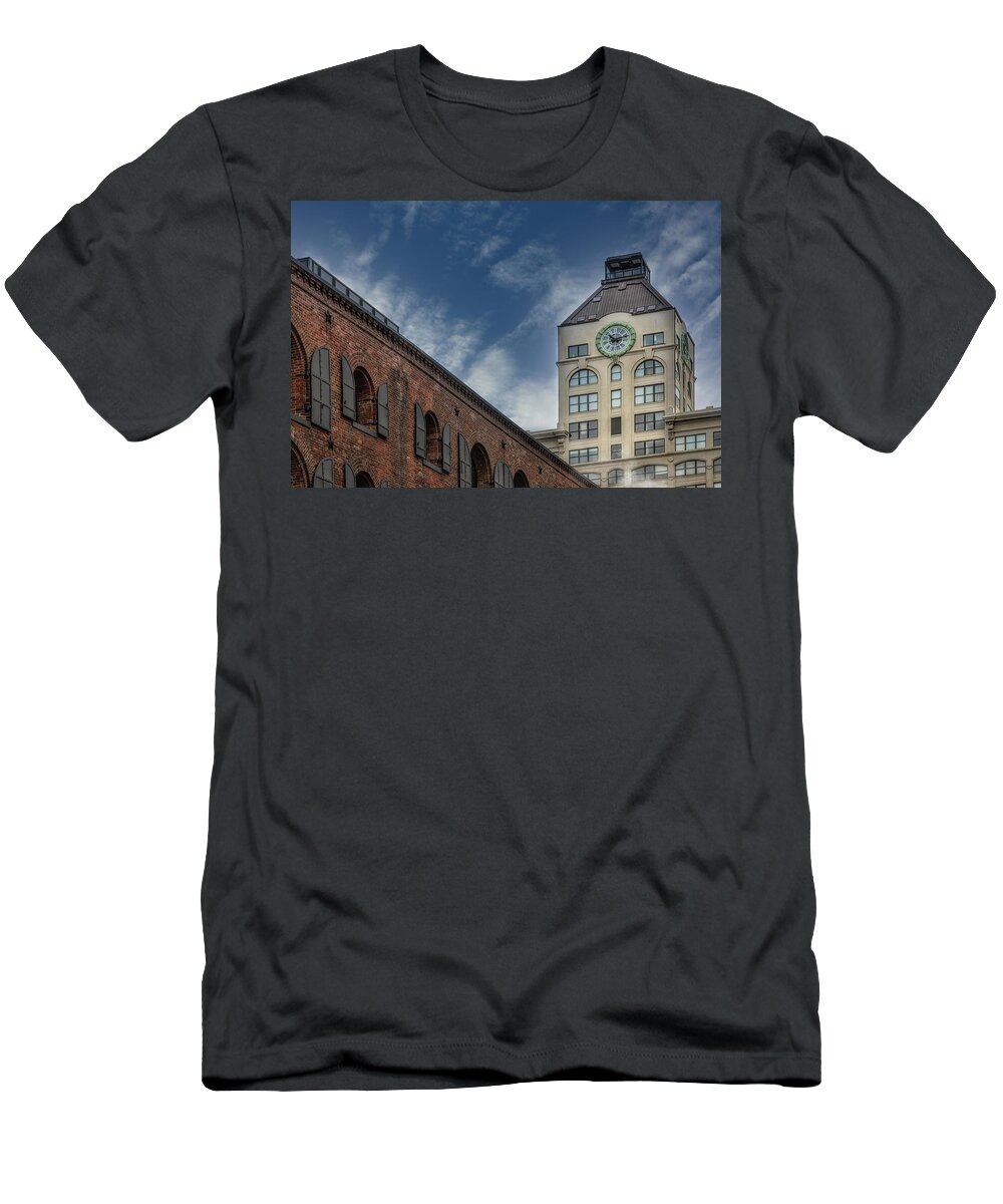 Dumbo T-Shirt featuring the photograph Dumbos Clock Tower by Susan Candelario