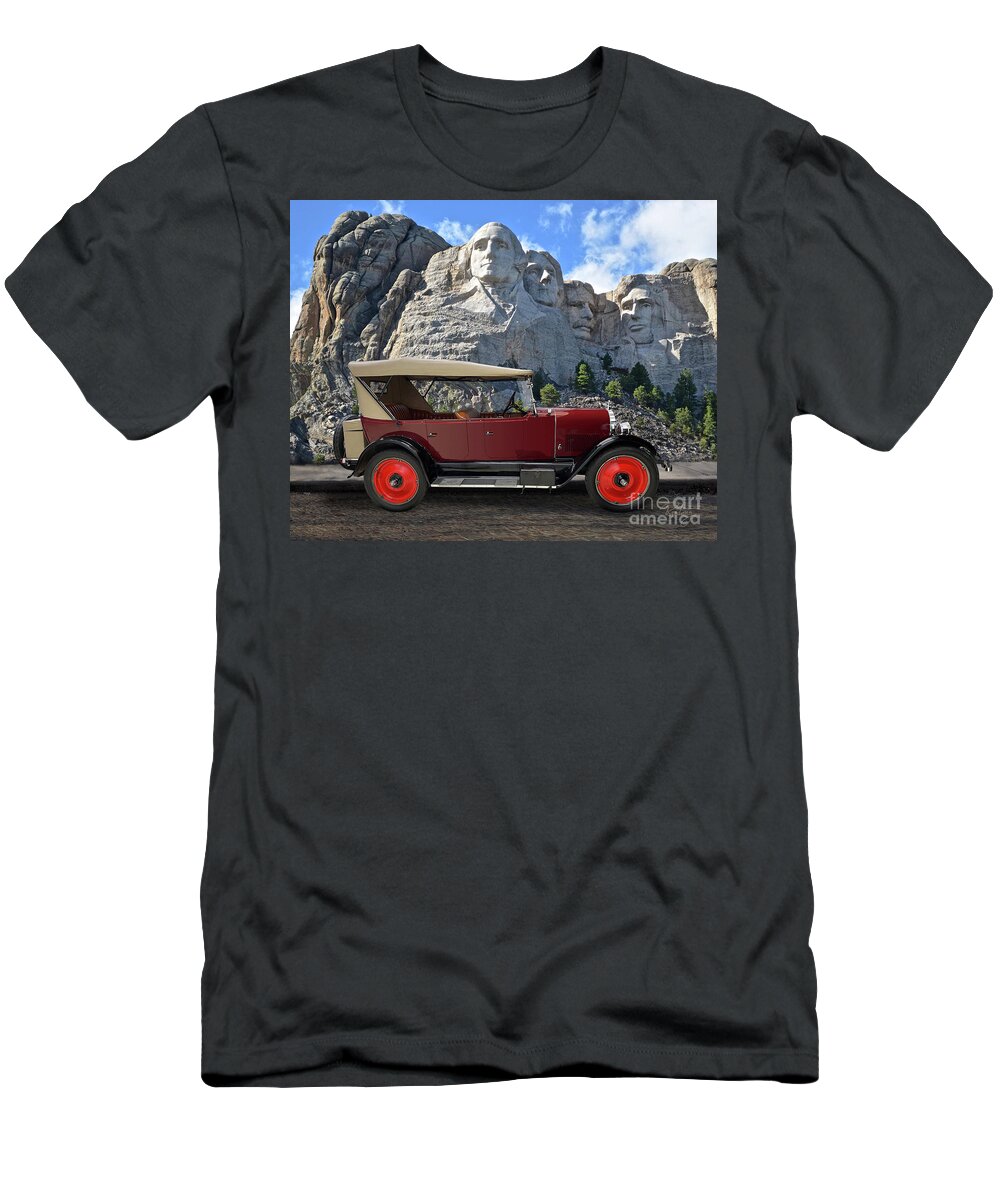1923 T-Shirt featuring the photograph Durant Visits Mt. Rushmore by Ron Long