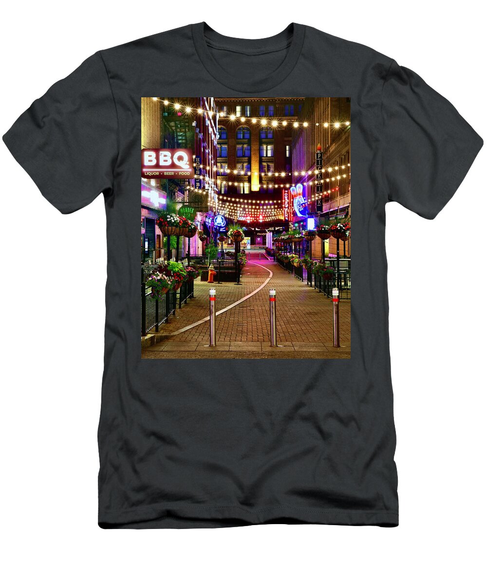 Cleveland T-Shirt featuring the photograph East Forth Eight by Ten by Frozen in Time Fine Art Photography