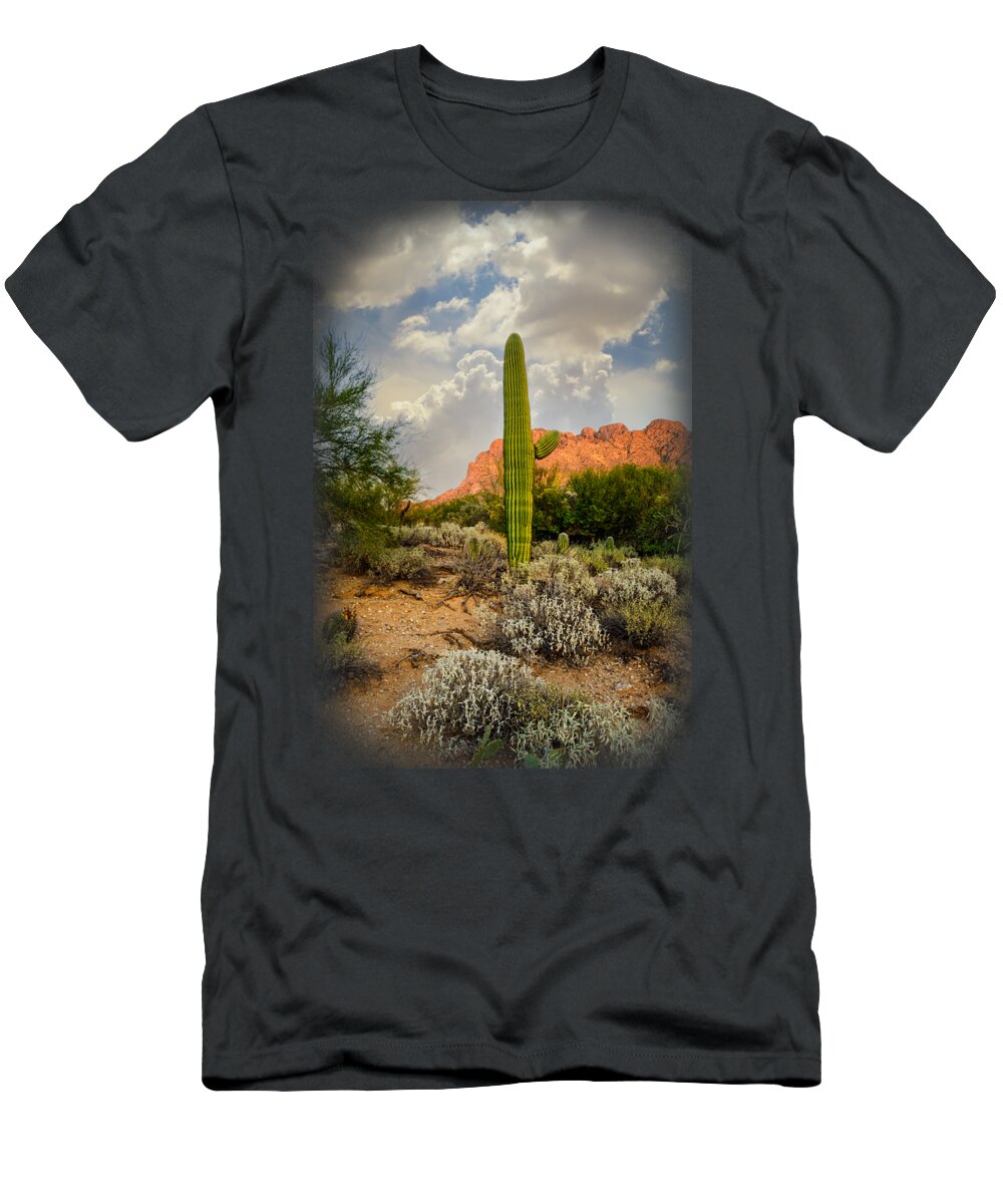 Arizona T-Shirt featuring the photograph East of Sunset 24542 by Mark Myhaver