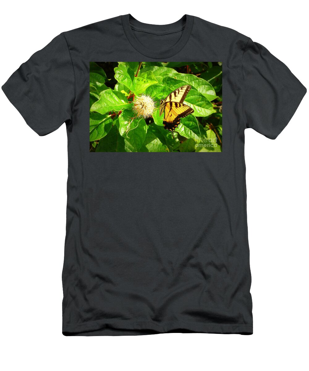 Eastern T-Shirt featuring the photograph Eastern Tiger Swallowtail by Rodger Painter