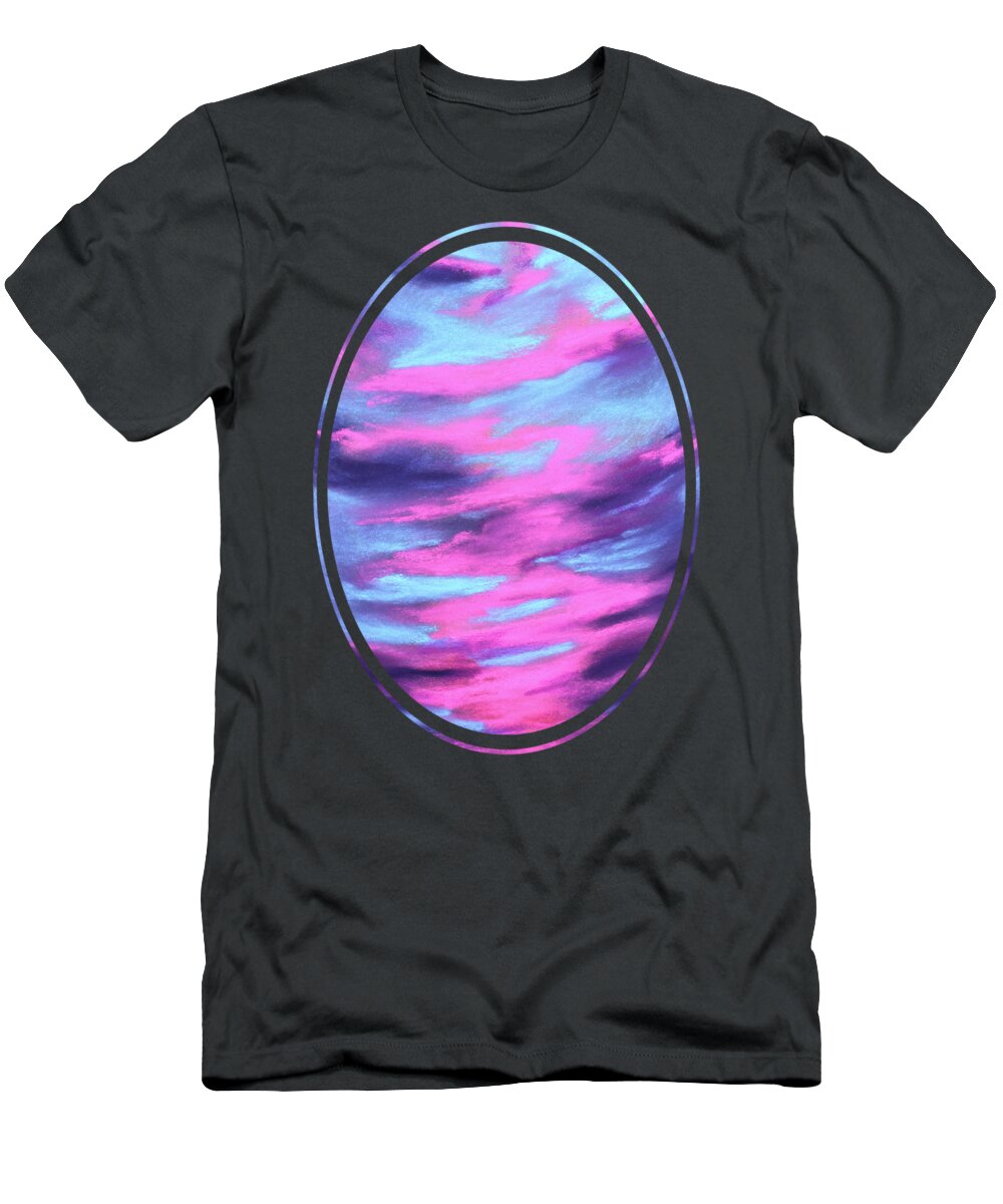 Eccentric Sky T-Shirt featuring the painting Eccentric Sky by Anastasiya Malakhova