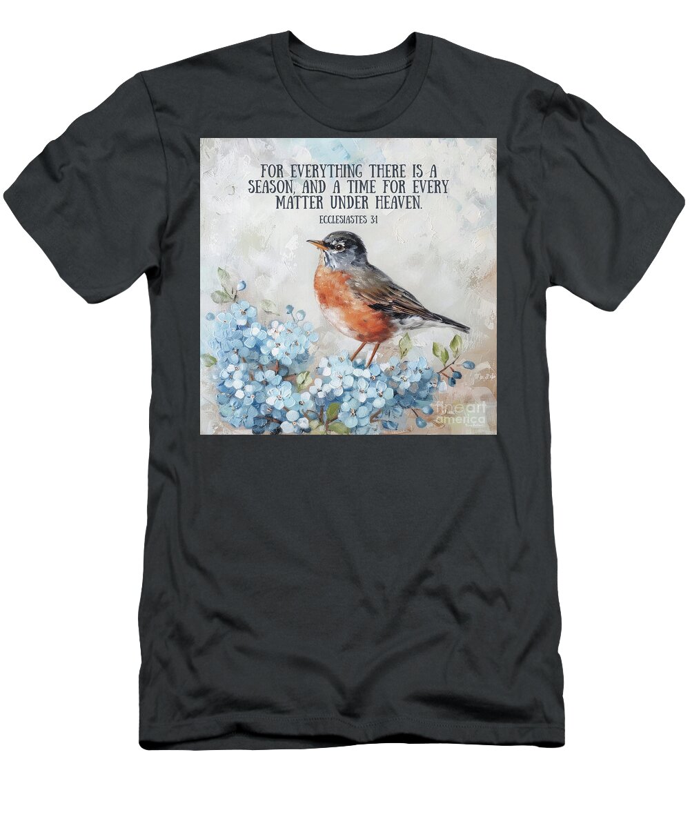 Bird T-Shirt featuring the painting Ecclesiastes 3 by Tina LeCour