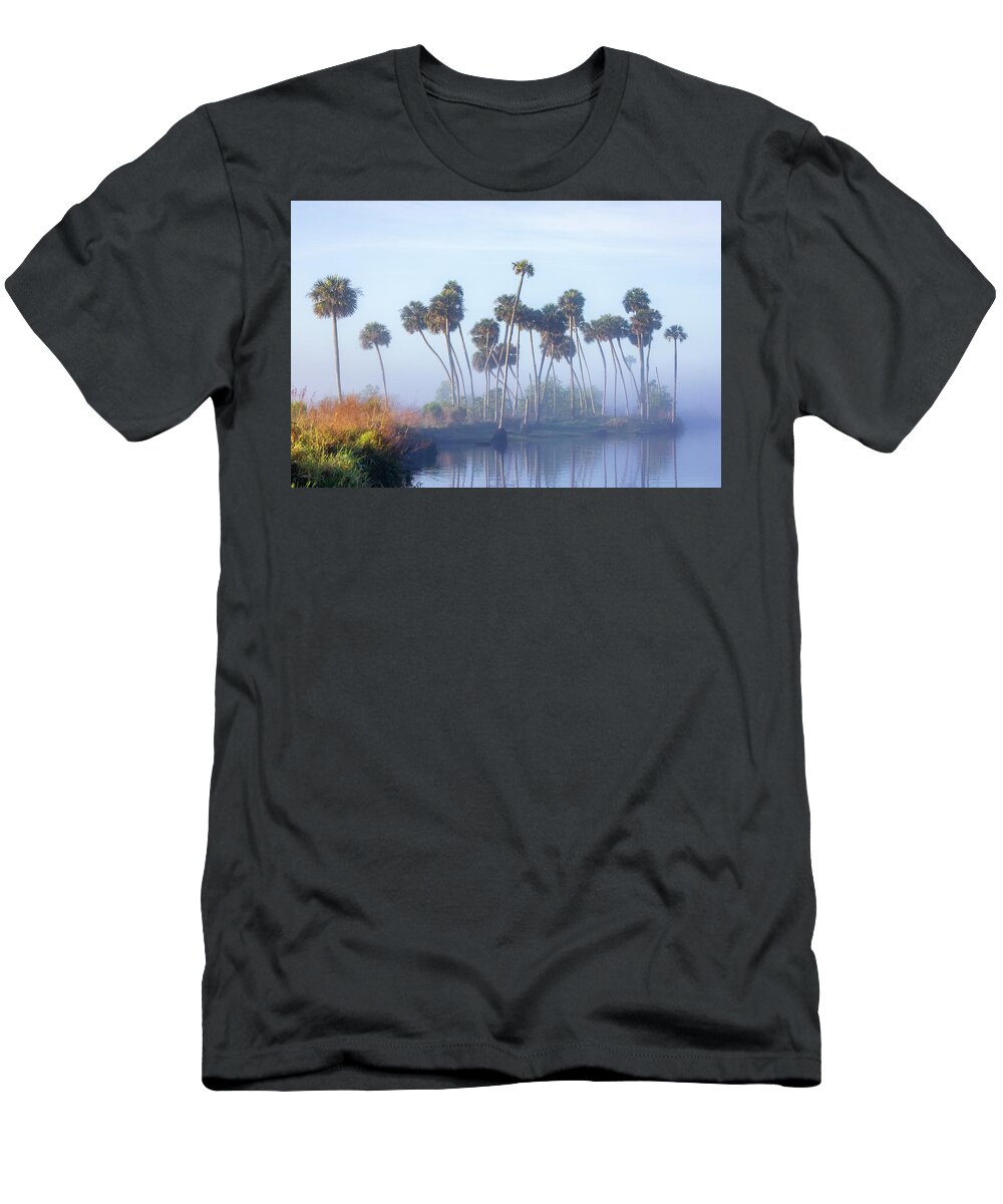 Florida T-Shirt featuring the photograph Econ Morning Fog by Stefan Mazzola