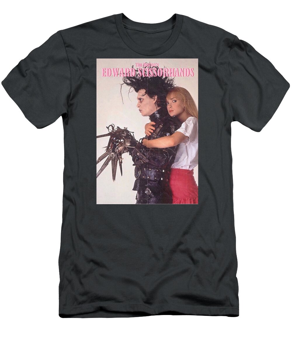 Edward Scissorhands 1990 Vintage T-Shirt featuring the photograph Edward Scissorhands 1990 Vintage by Jayme Toy