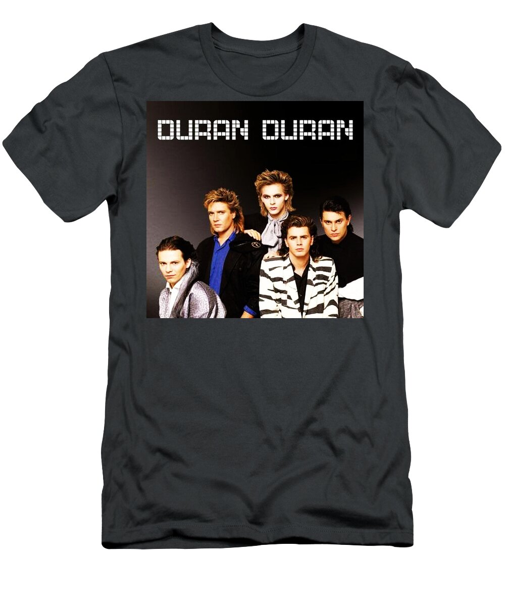 Duran T-Shirt featuring the digital art Eighties by Jennifer Winslow
