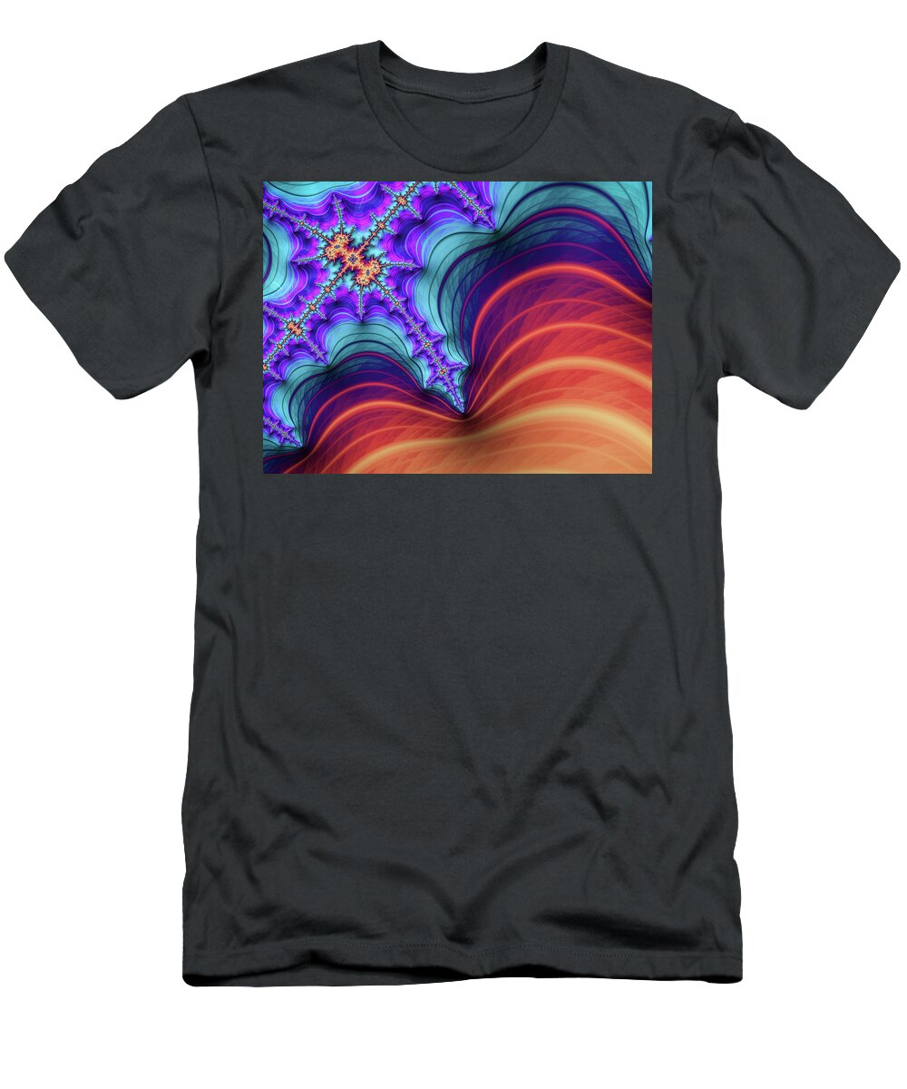 Abstract T-Shirt featuring the digital art Elephant Feat by Manpreet Sokhi