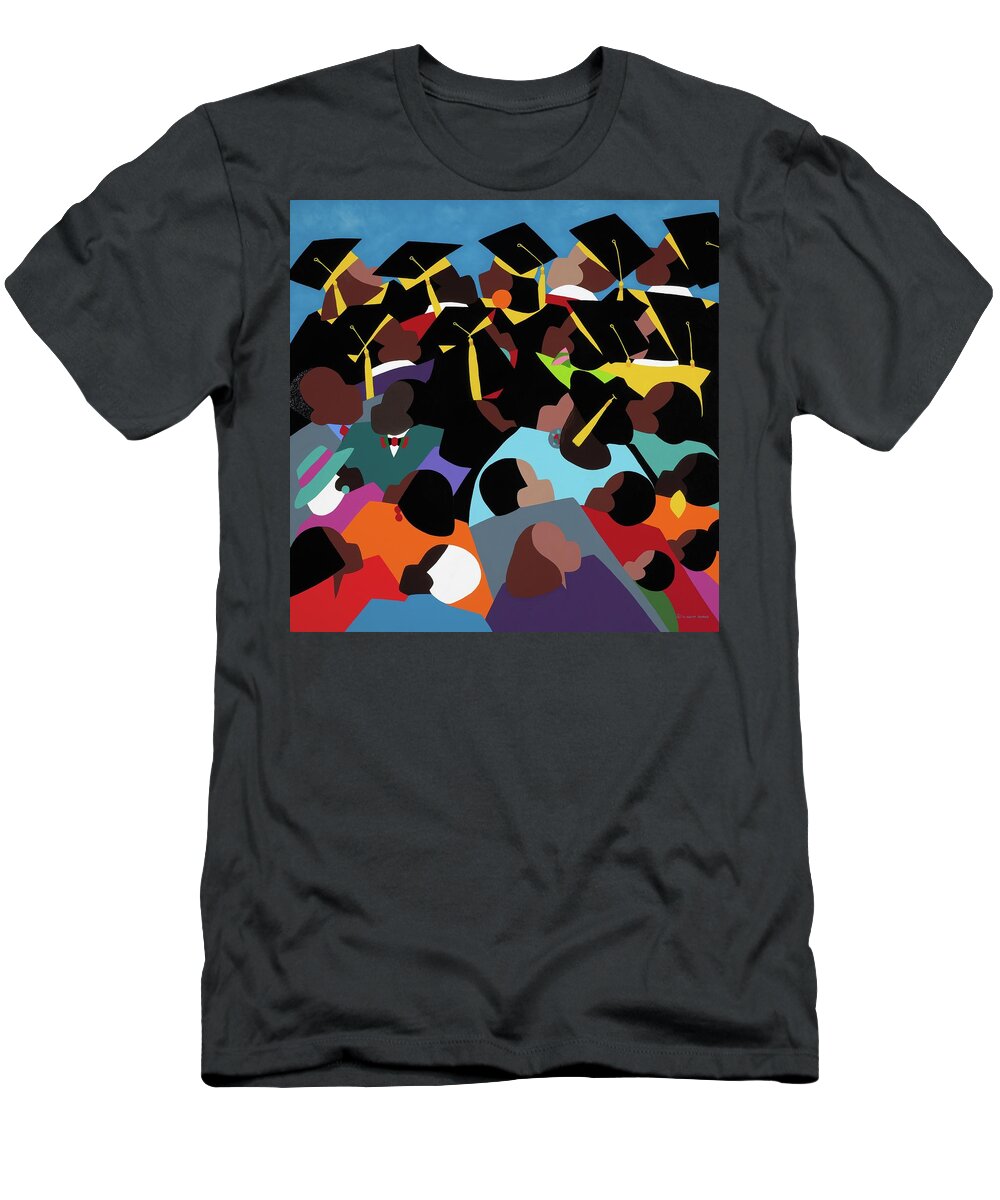 Higher Education T-Shirt featuring the painting Elevation by Synthia SAINT JAMES
