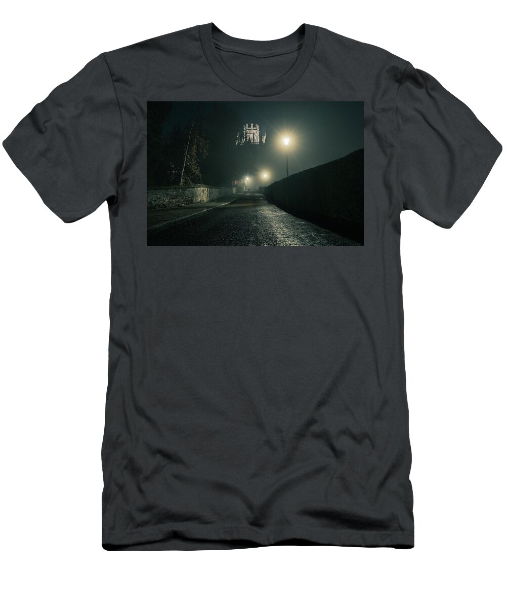 Ely T-Shirt featuring the photograph Ely Cathedral - Octagon in the fog by James Billings