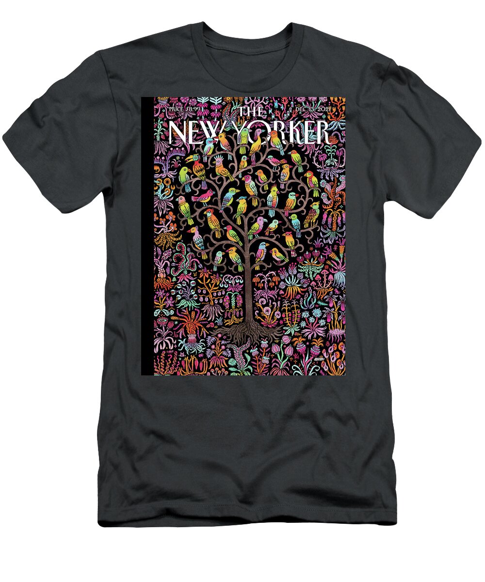 Tree T-Shirt featuring the painting Enchanted Garden by Edward Steed