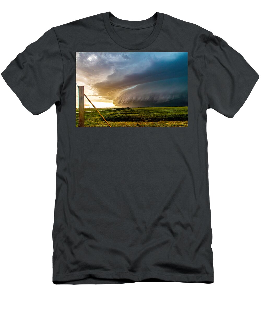 Nebraskasc T-Shirt featuring the photograph Epic Severe Weather 026 by Dale Kaminski