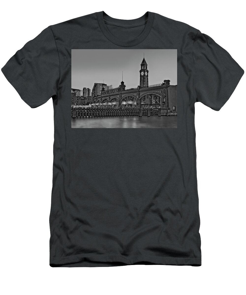 Erie Lackawanna T-Shirt featuring the photograph Erie Lackawanna BW by Susan Candelario