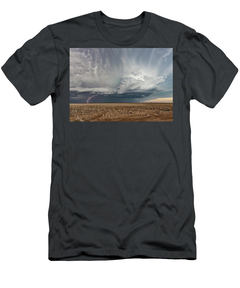 Storm T-Shirt featuring the photograph Evening Harvest by Marcus Hustedde