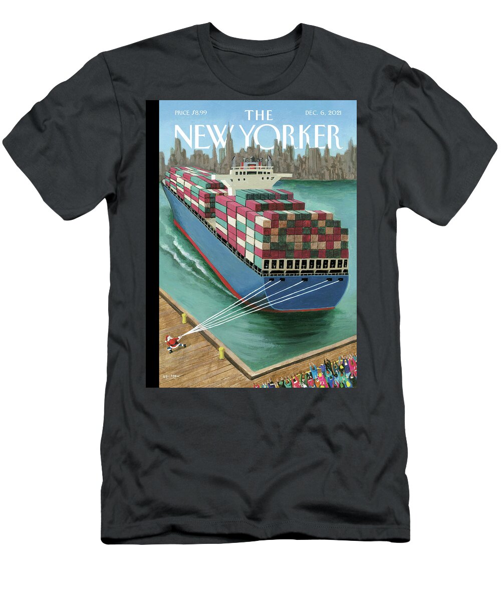 Christmas T-Shirt featuring the painting Ever Giving by Mark Ulriksen