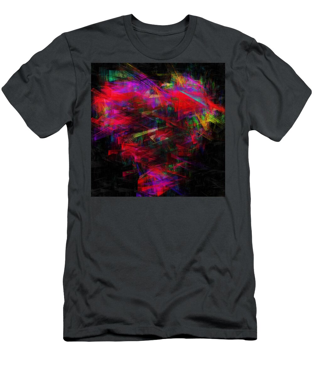Abstract T-Shirt featuring the mixed media Every Time I See You by Rafael Salazar