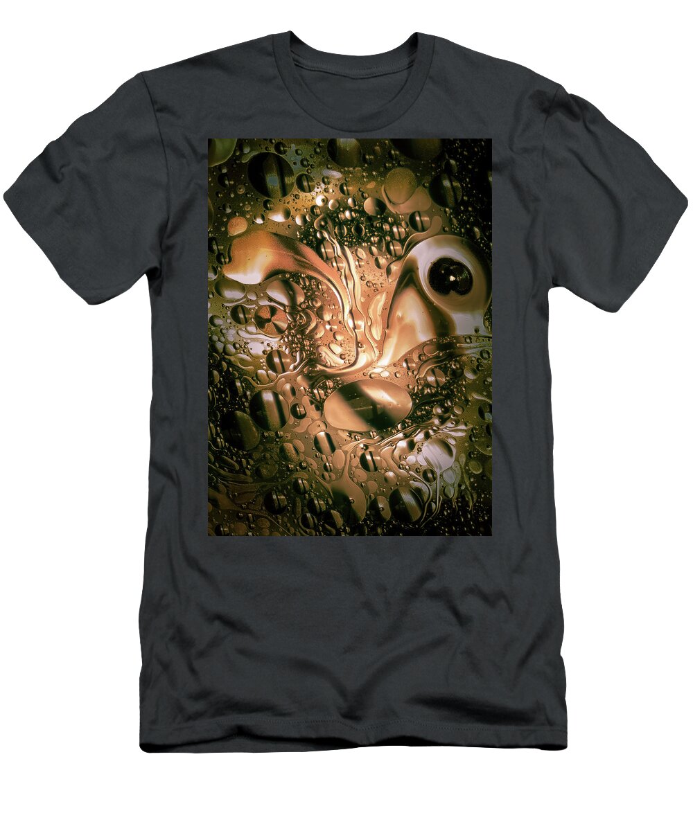 Peering T-Shirt featuring the photograph Evil eye by Johannes Brienesse