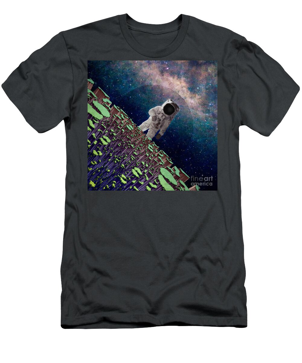 Space T-Shirt featuring the digital art Exploring Space by Phil Perkins