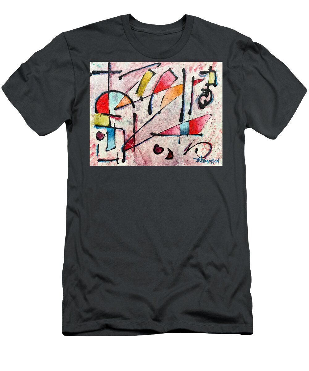 Abstract T-Shirt featuring the painting Expression # 15 by Jason Williamson