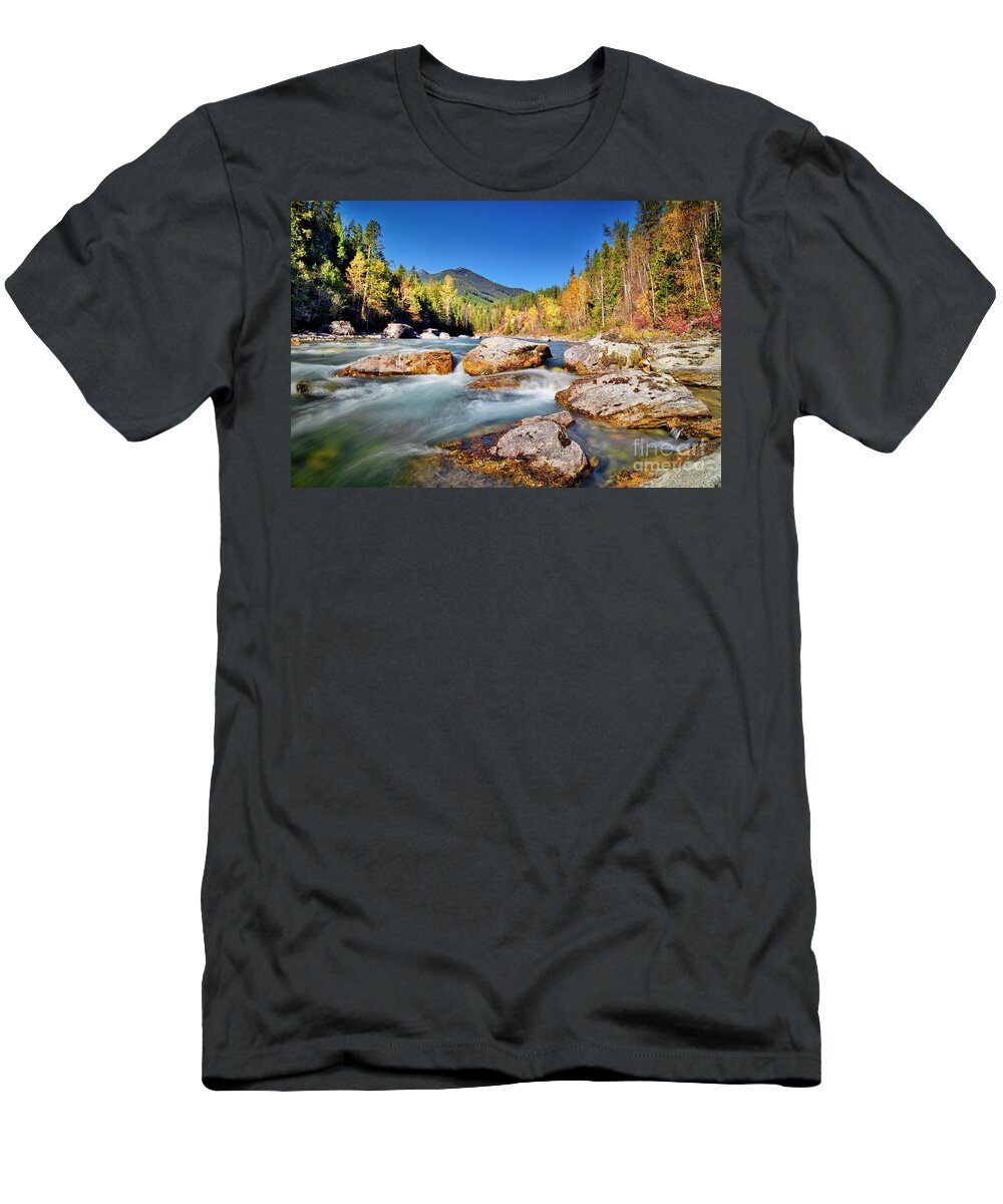 Fall T-Shirt featuring the photograph Fall At The Bull by Thomas Nay