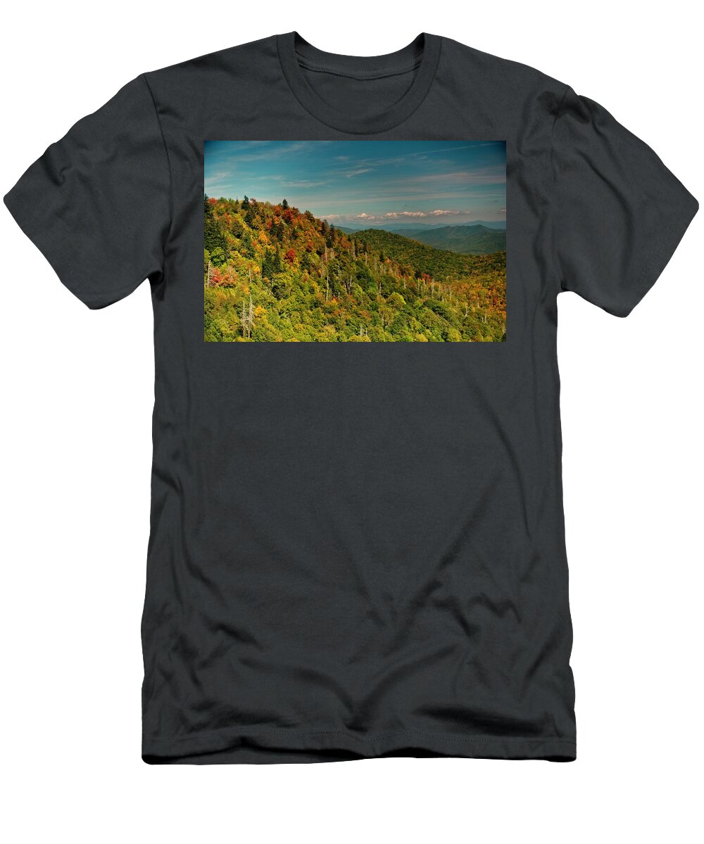 Autumn T-Shirt featuring the photograph Fall Colors by Allen Nice-Webb