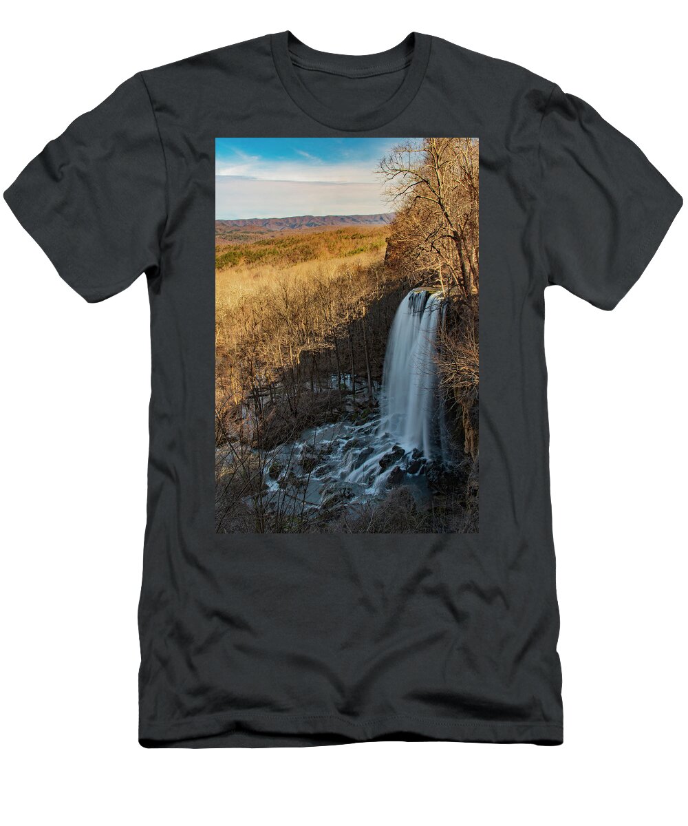 Falling Spring Falls T-Shirt featuring the photograph Falling Spring Falls by Melissa Southern