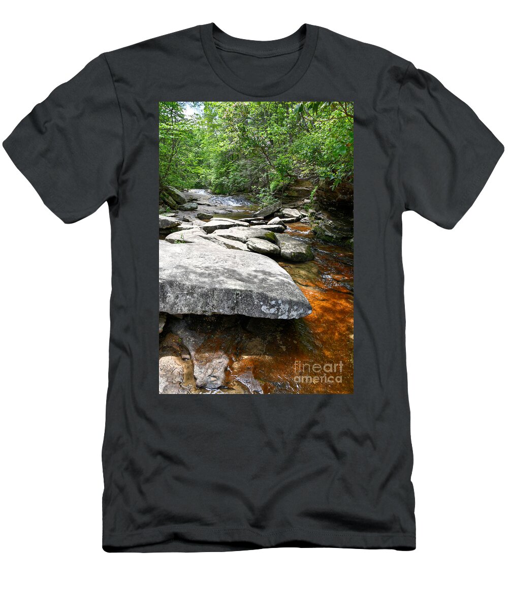 Falling Water Falls T-Shirt featuring the photograph Falling Water Falls 4 by Phil Perkins