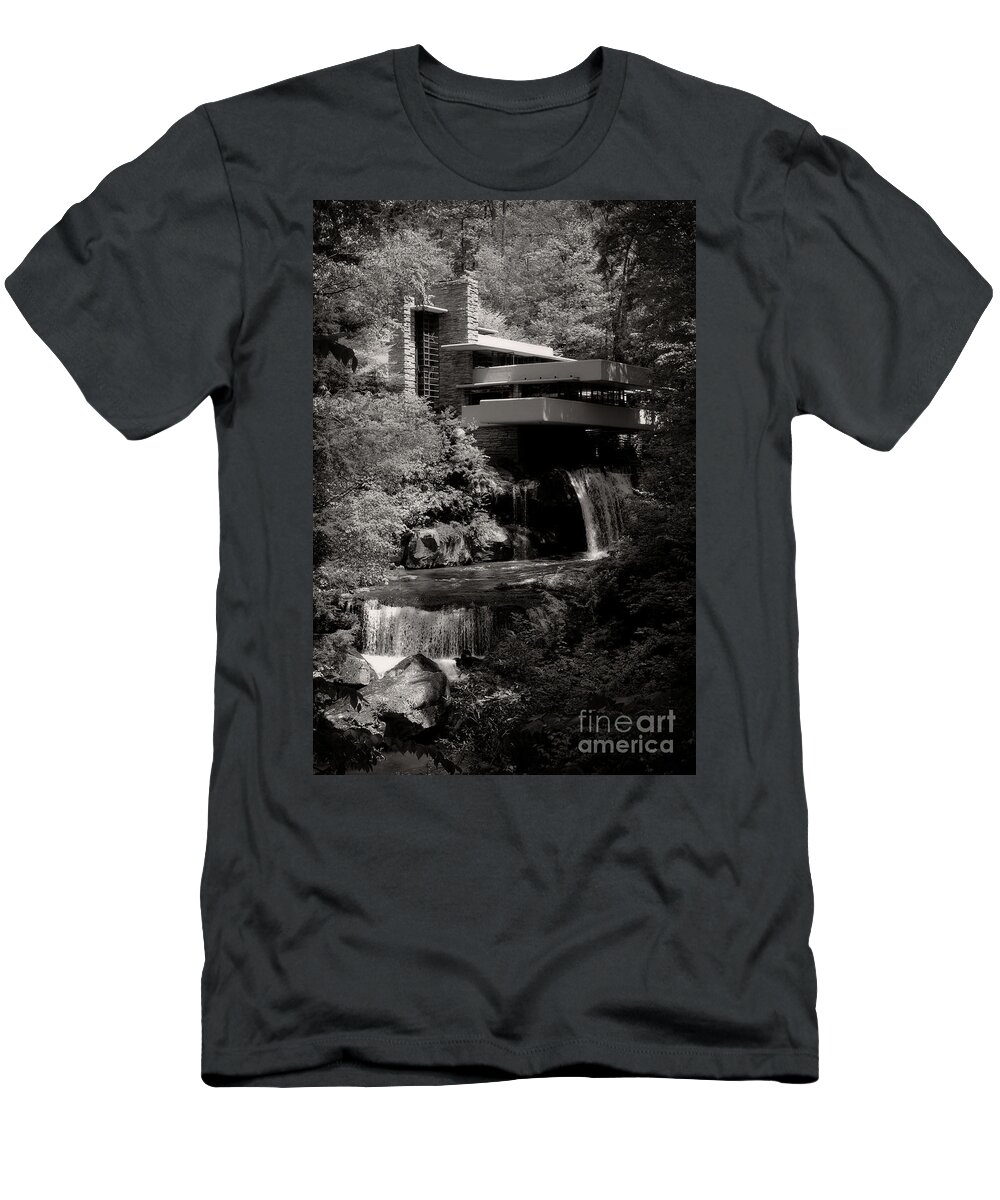 Frank Lloyd Wright T-Shirt featuring the photograph Fallingwater House by Doc Braham
