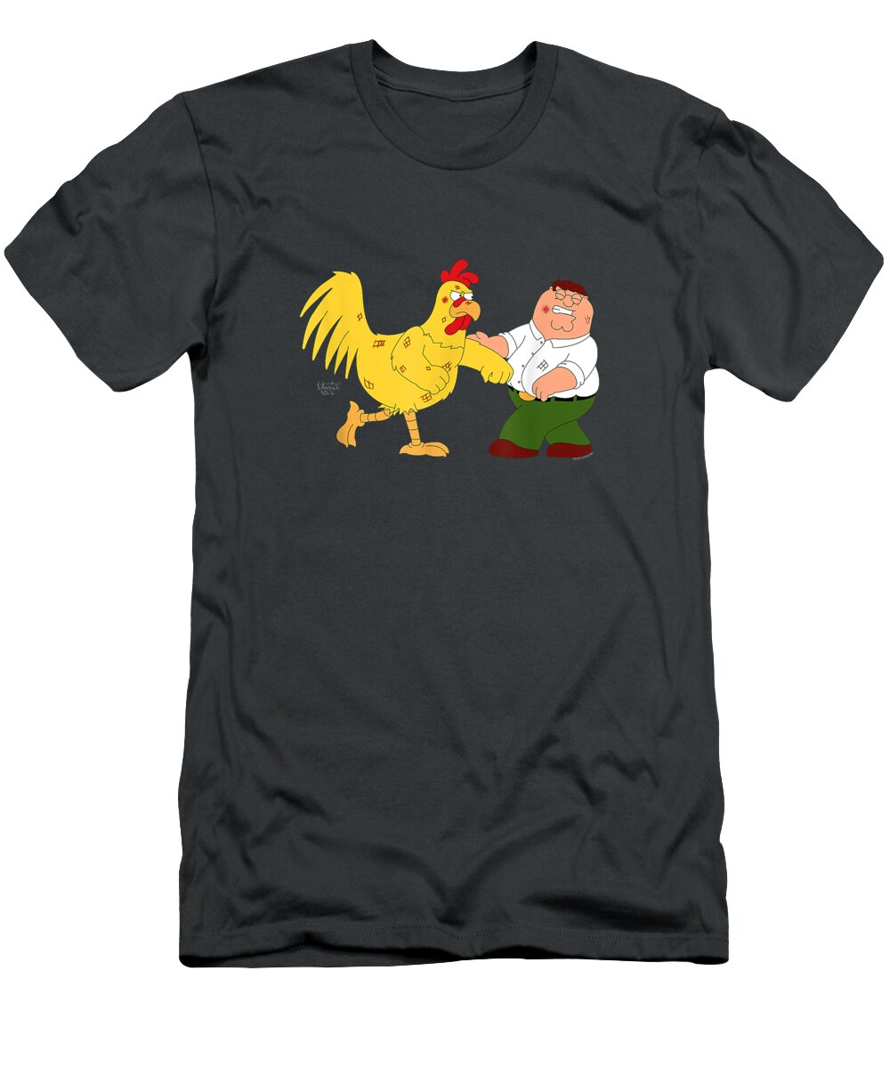 Family Guy Chicken Fight Christmas Present Birthda T-Shirt featuring the digital art Family Guy Chicken Fight christmas present birthda by Dan Afton