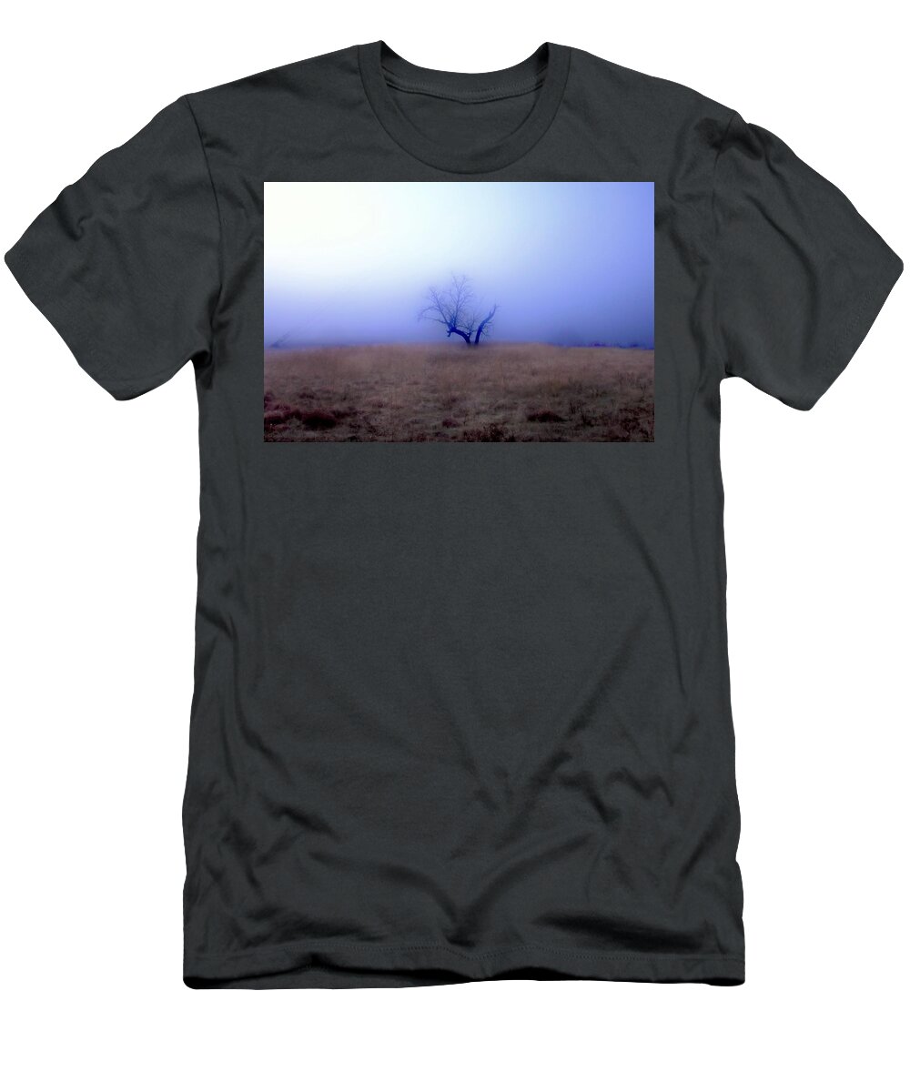 Mist T-Shirt featuring the photograph Far Away From Home Color by Tim Kuret
