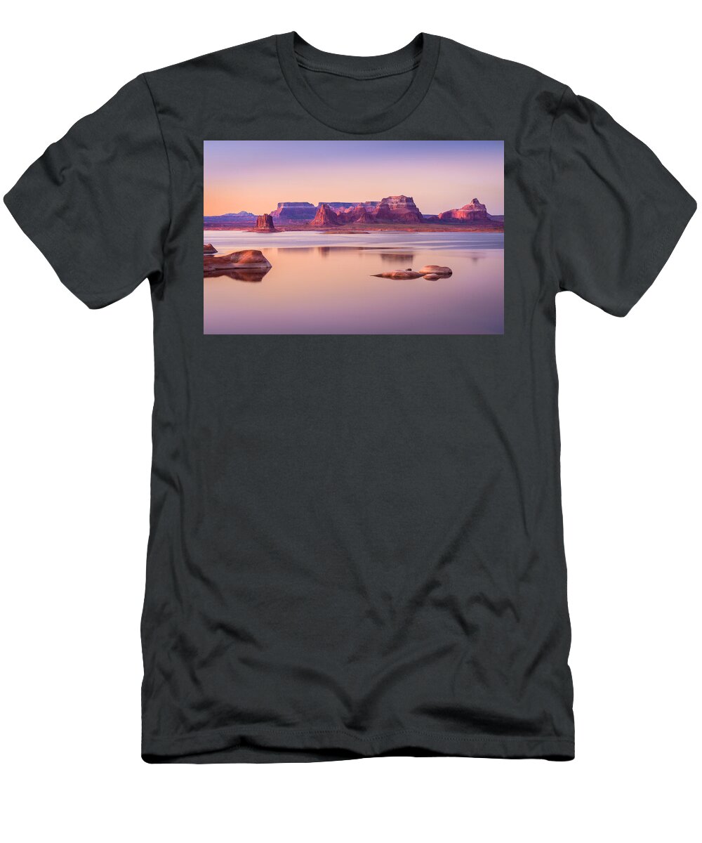 Padre Bay T-Shirt featuring the photograph Father's Crossing by Peter Boehringer