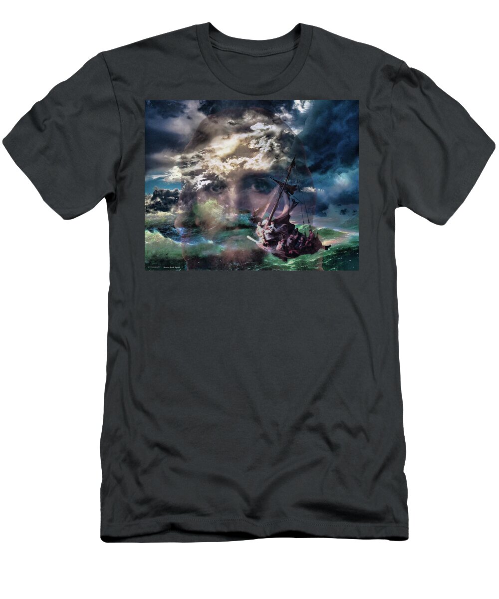 Jesus T-Shirt featuring the digital art Fear Not Children by Norman Brule