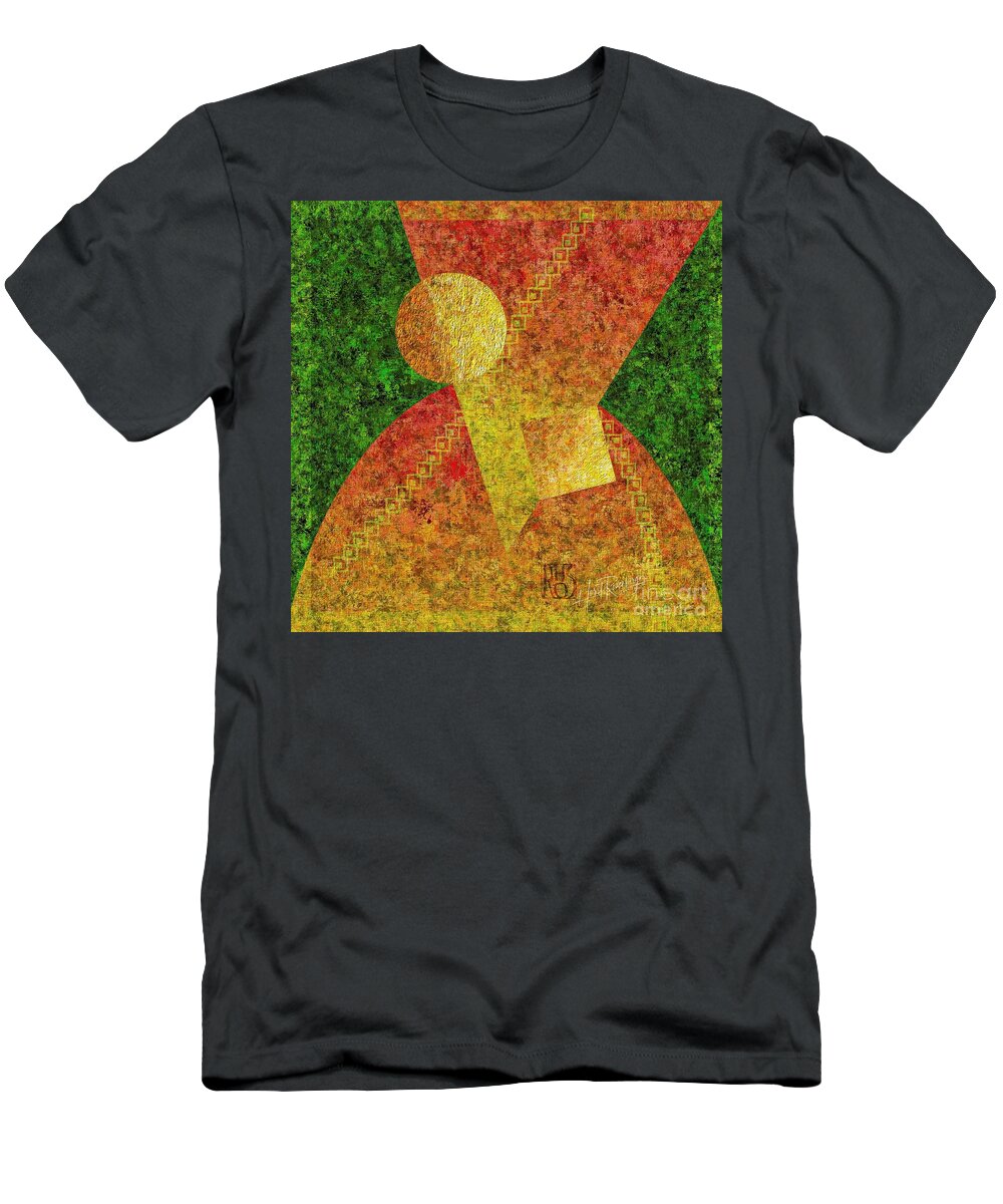 Abstract T-Shirt featuring the painting Feelings Are Interwoven by Horst Rosenberger