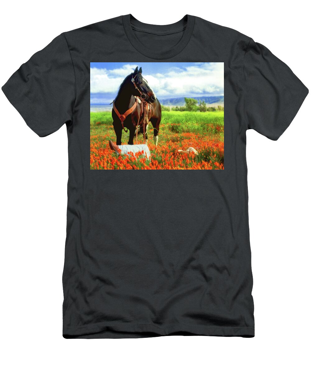 Cowgirl T-Shirt featuring the photograph Field Of Dreams by Don Schimmel