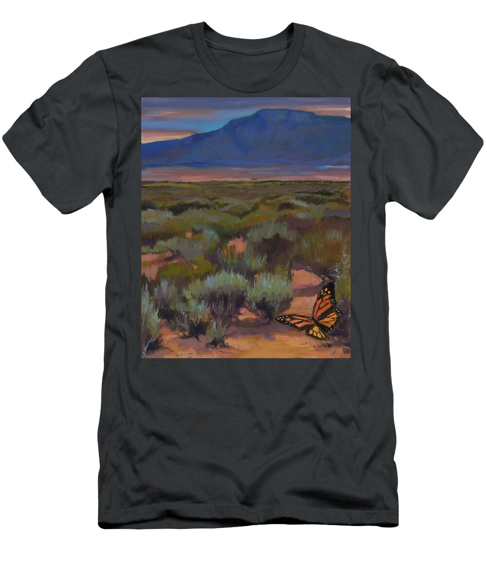 Southwest T-Shirt featuring the painting Field of Sage by Rebecca Jacob