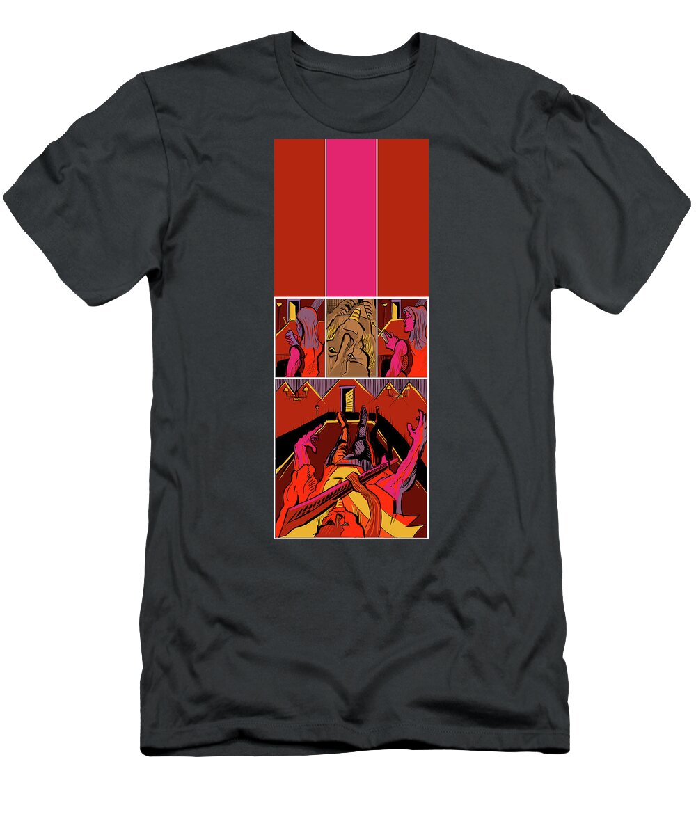  T-Shirt featuring the painting First Immortal by John Gholson
