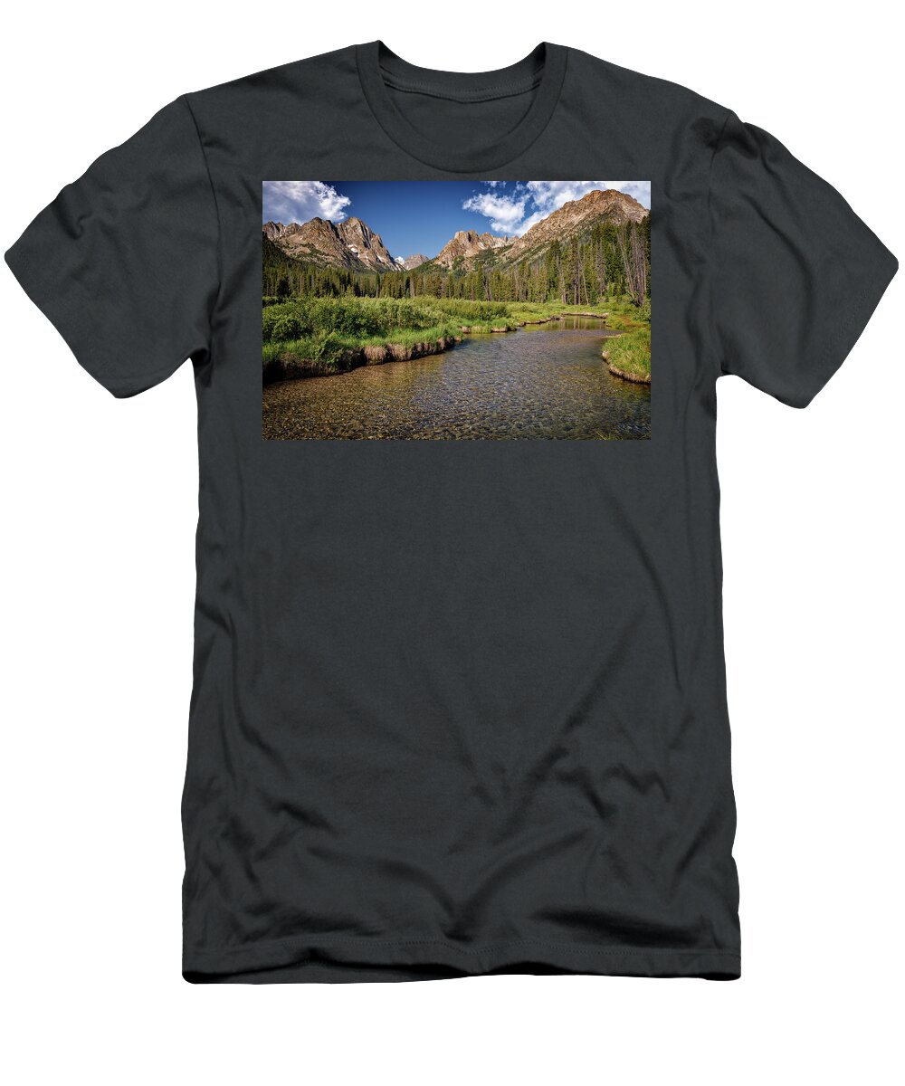 Fishhook T-Shirt featuring the photograph Fishhook Creek by Rick Berk