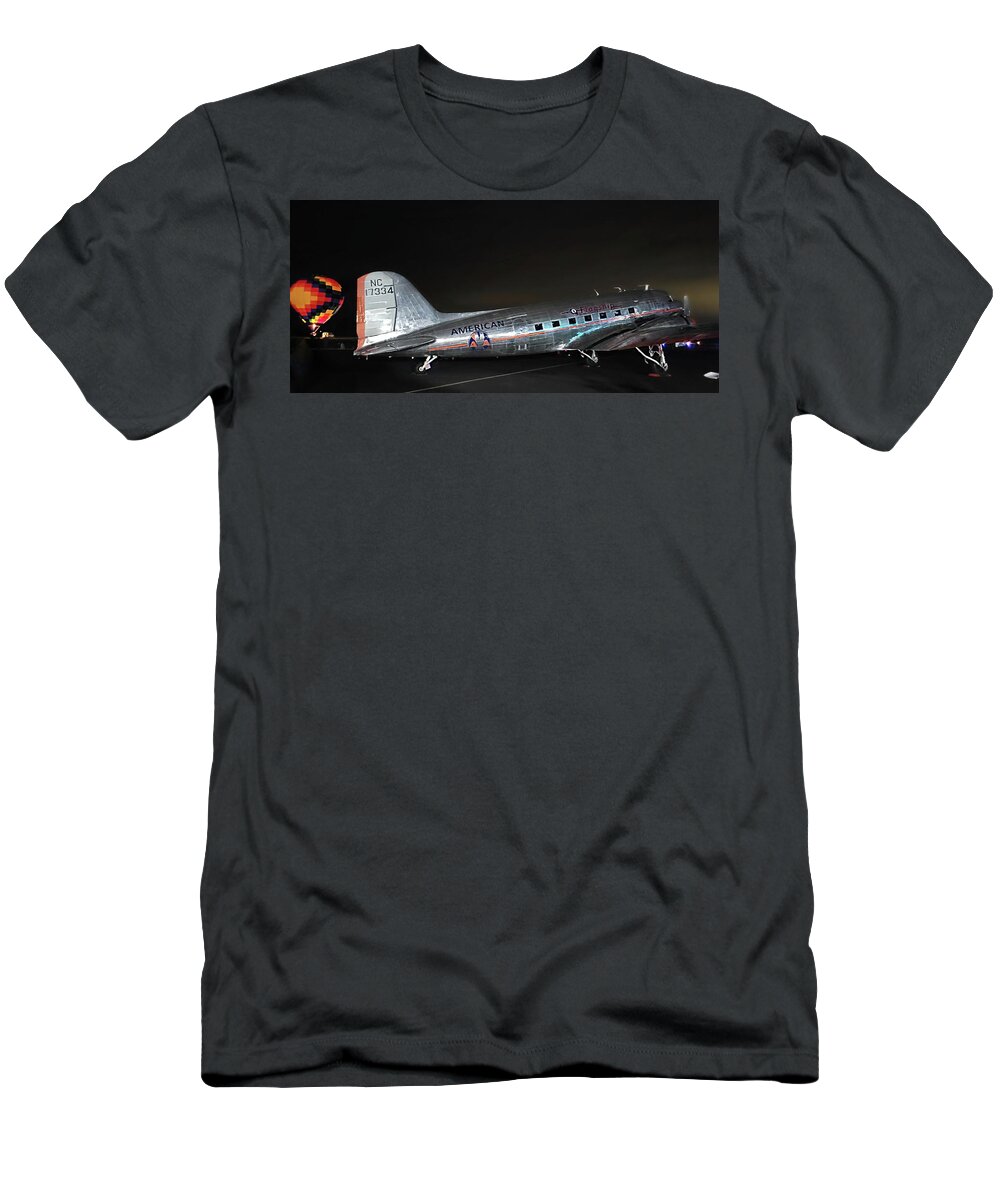 Plane T-Shirt featuring the photograph Flight Options by Ally White