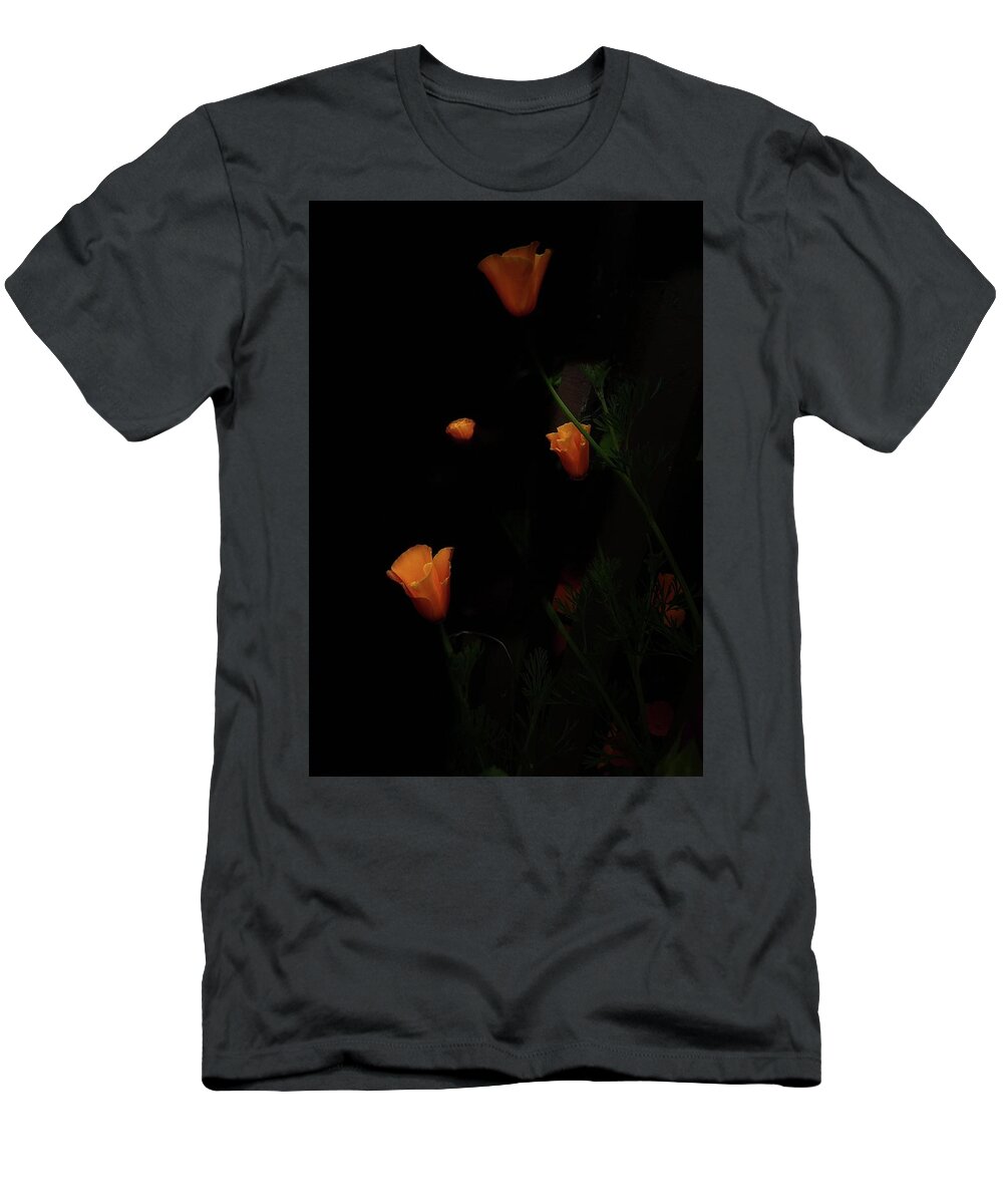 Poppies T-Shirt featuring the photograph Floating Poppies by Daniele Smith