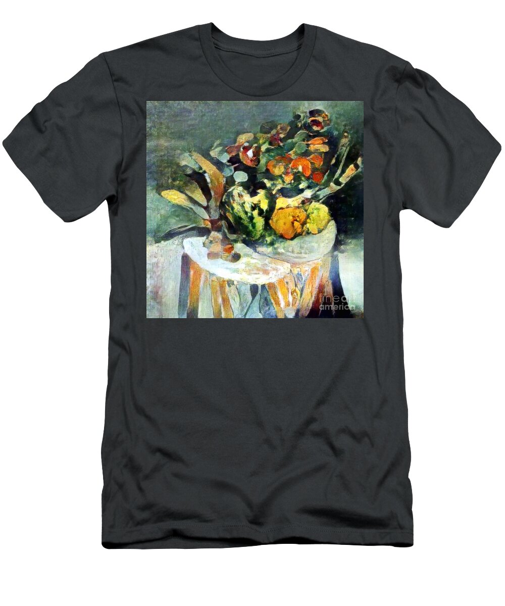 Floral Art T-Shirt featuring the digital art Floral Arrangement 009 by Stacey Mayer