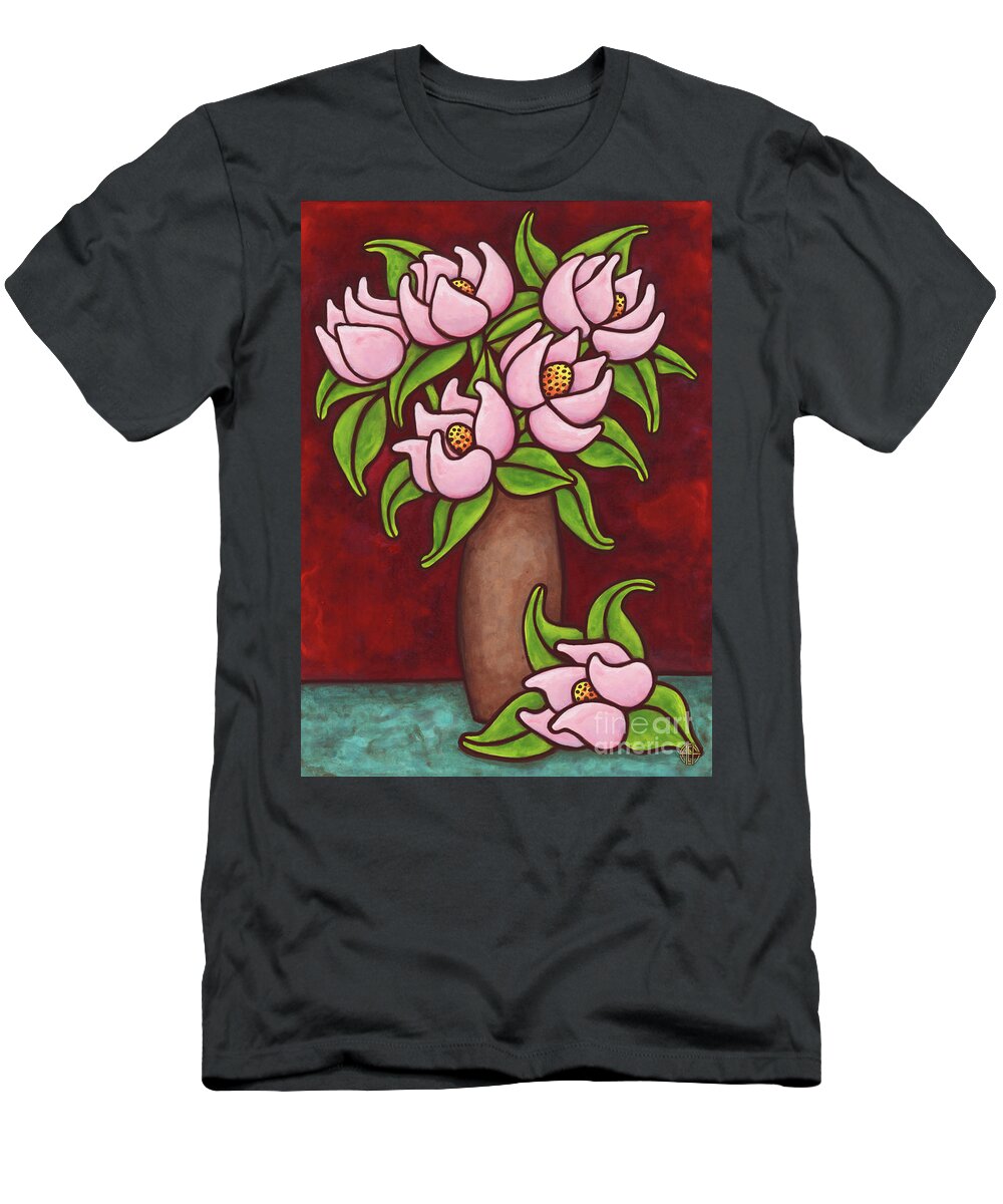 Vase Of Flowers T-Shirt featuring the painting Floravased 7 by Amy E Fraser