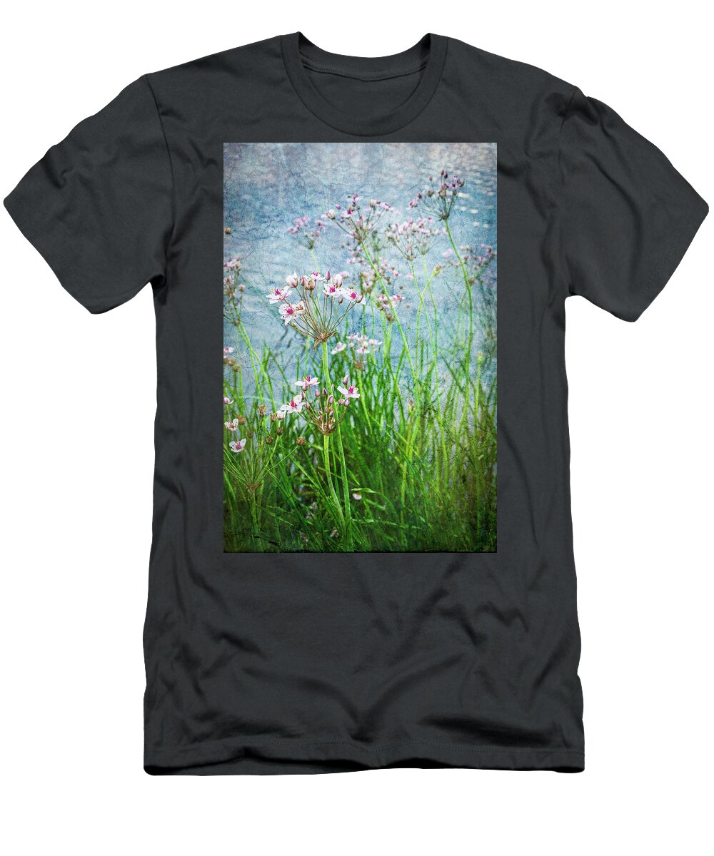 Flowers T-Shirt featuring the photograph Flowering Rush by Mary Lee Dereske