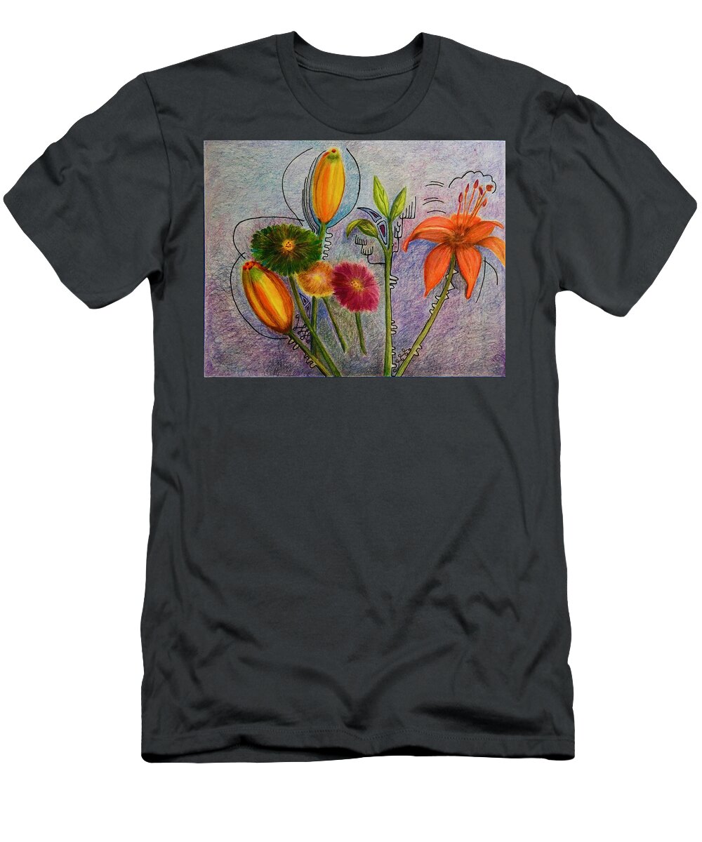 Flowers T-Shirt featuring the photograph Flowers for Me by Suzanne Udell Levinger