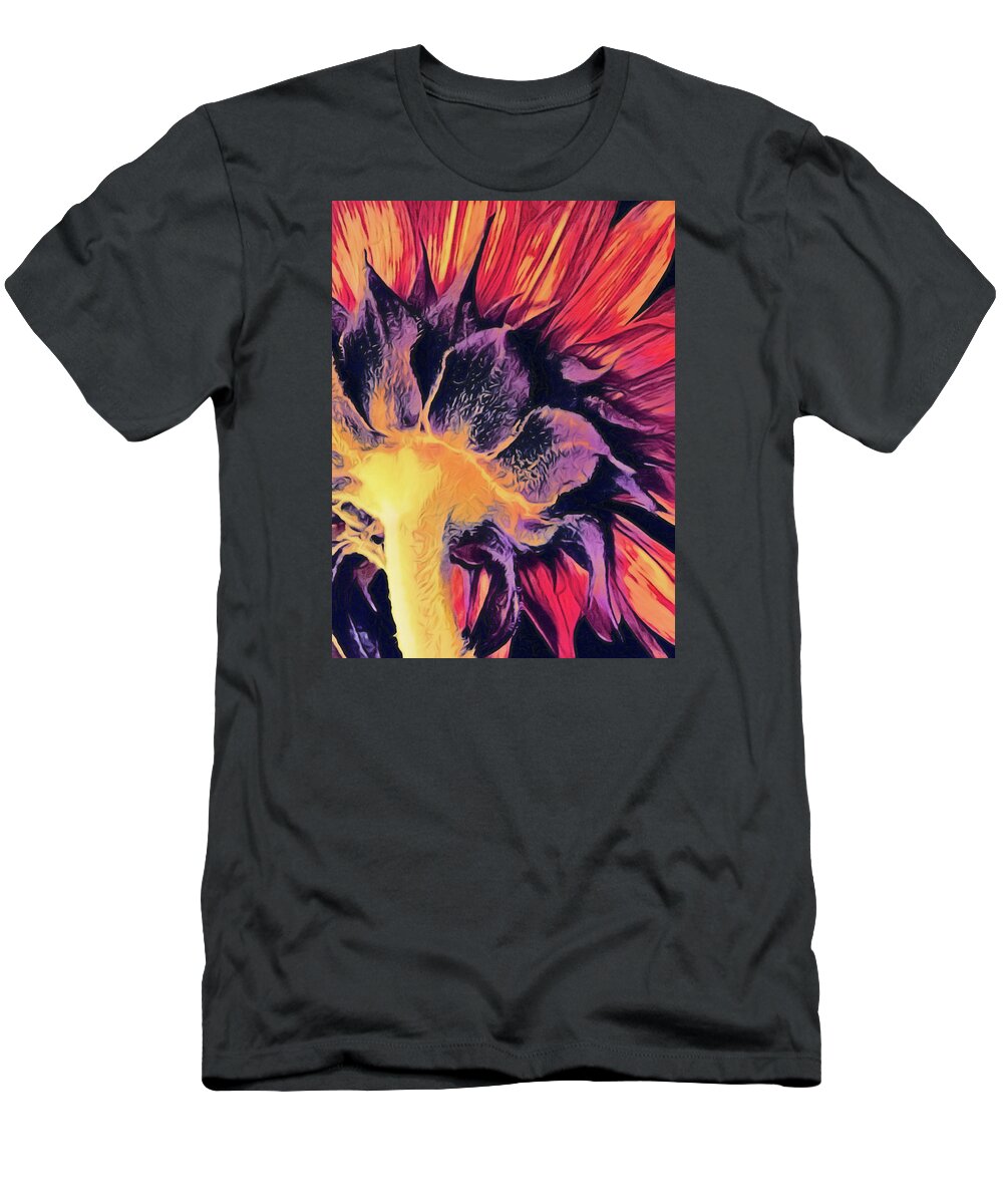 Follow The Sun T-Shirt featuring the digital art Follow the Sun by Susan Maxwell Schmidt